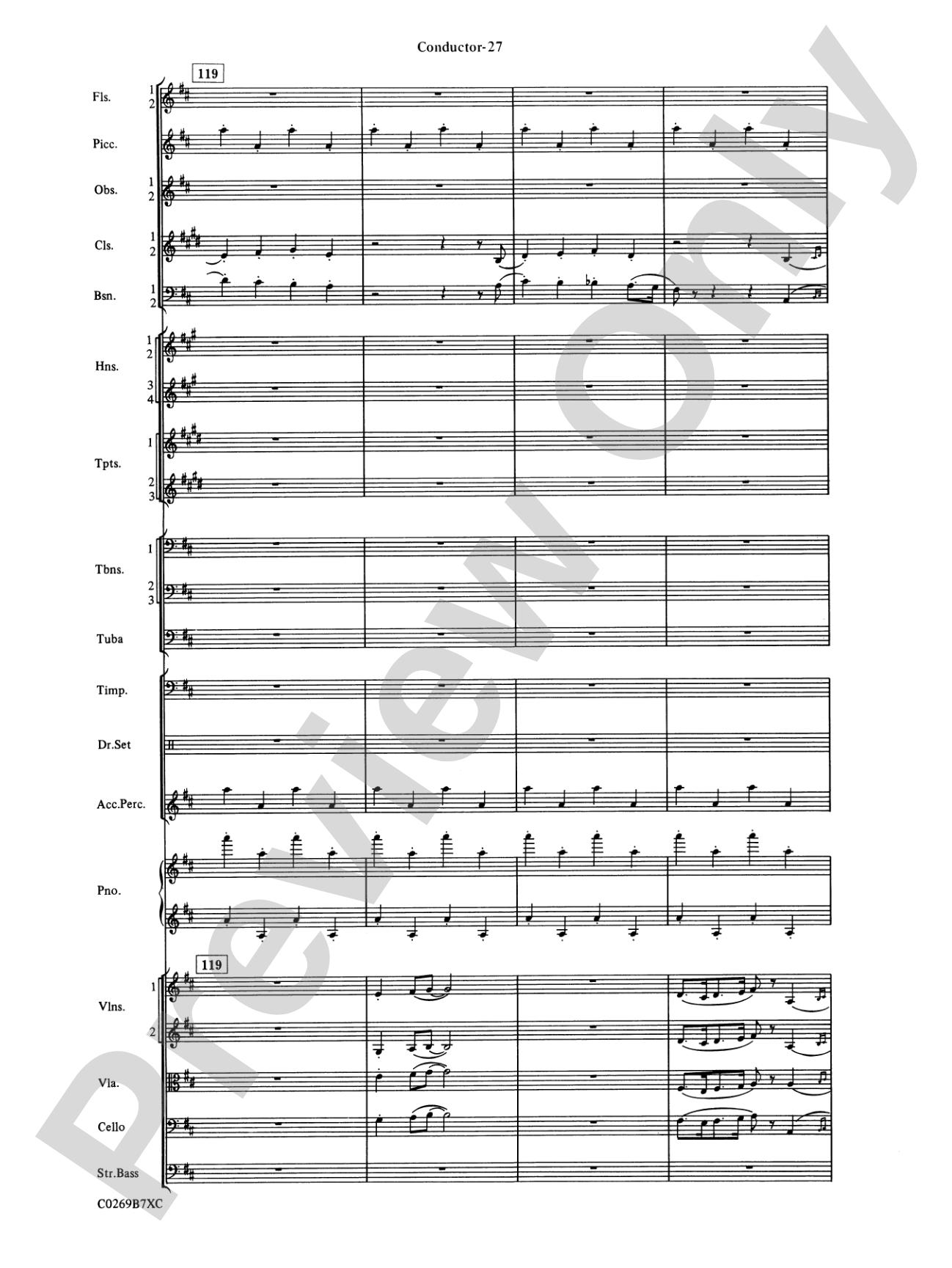 Leroy Anderson Favorites: Full Orchestra Conductor Score & Parts