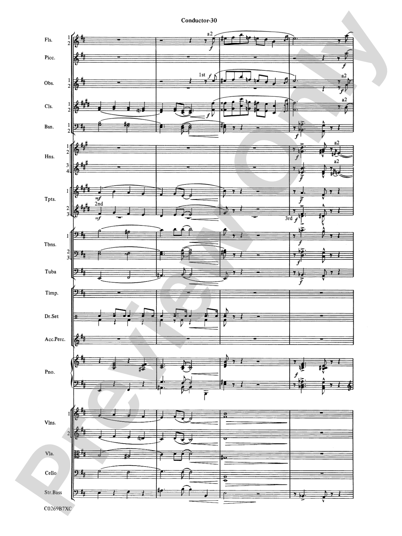 Leroy Anderson Favorites: Full Orchestra Conductor Score & Parts
