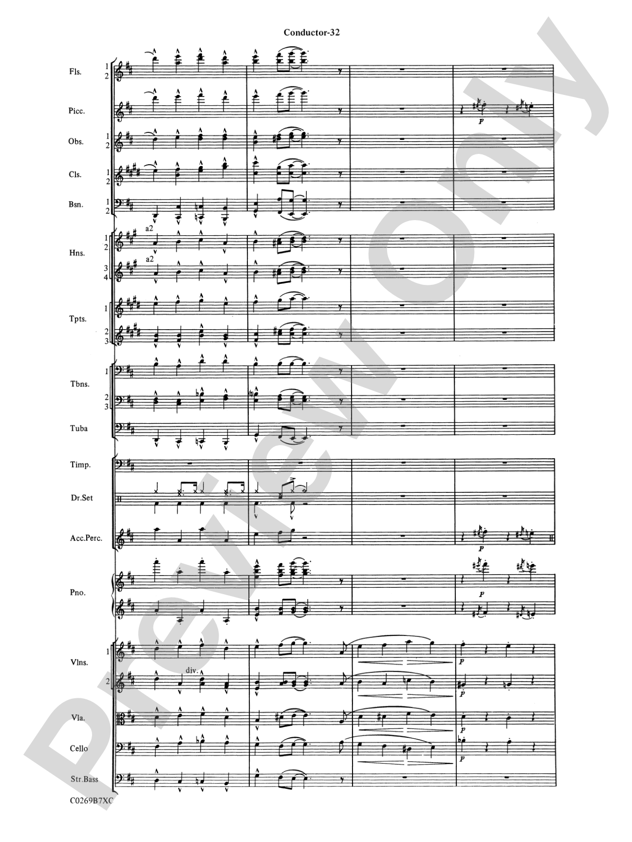 Leroy Anderson Favorites: Full Orchestra Conductor Score & Parts