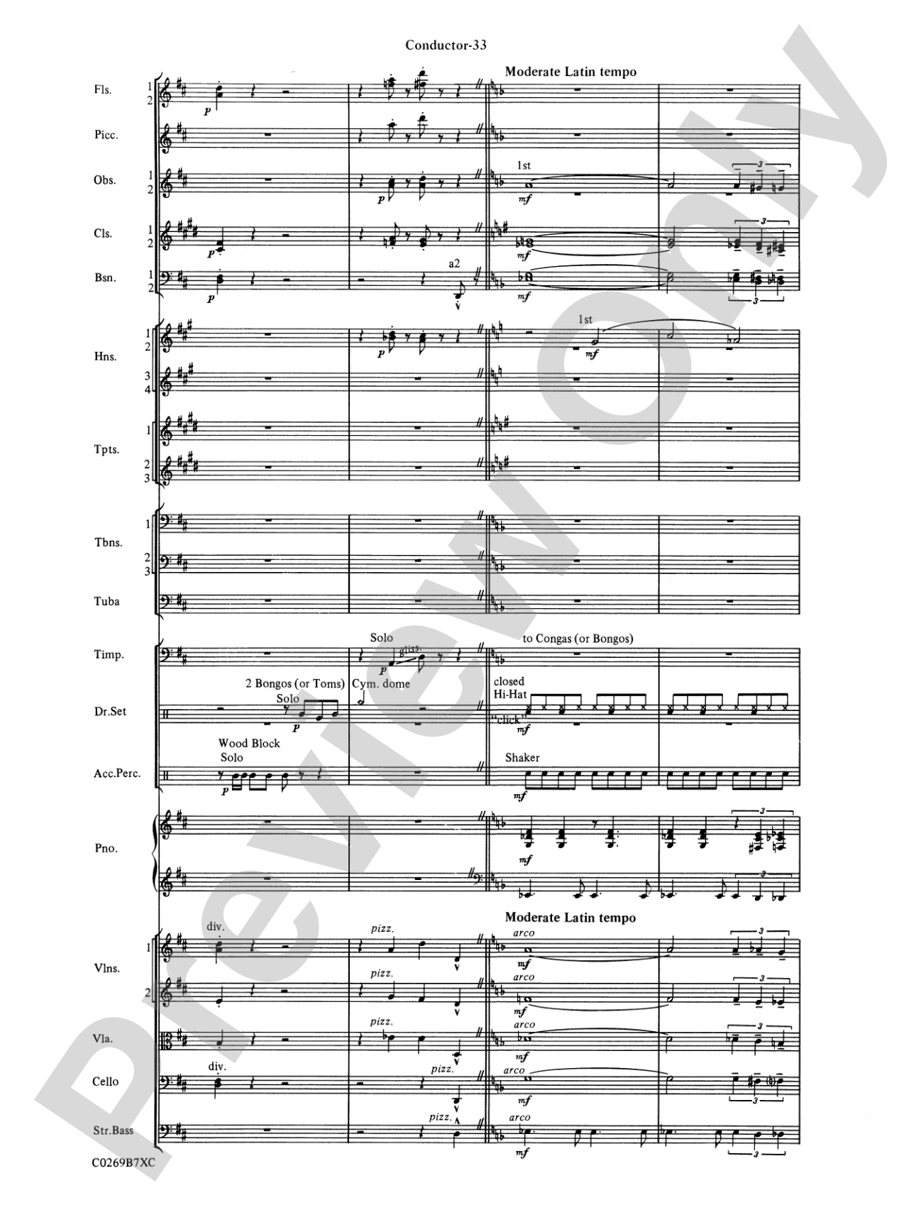 Leroy Anderson Favorites: Full Orchestra Conductor Score & Parts