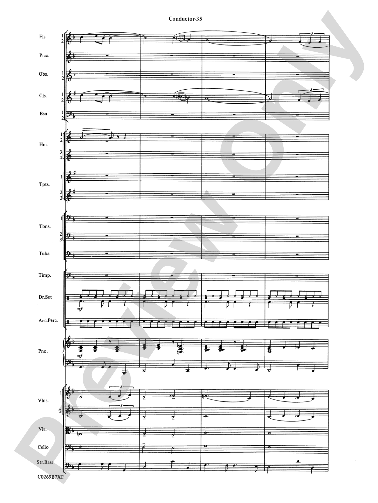 Leroy Anderson Favorites: Full Orchestra Conductor Score & Parts