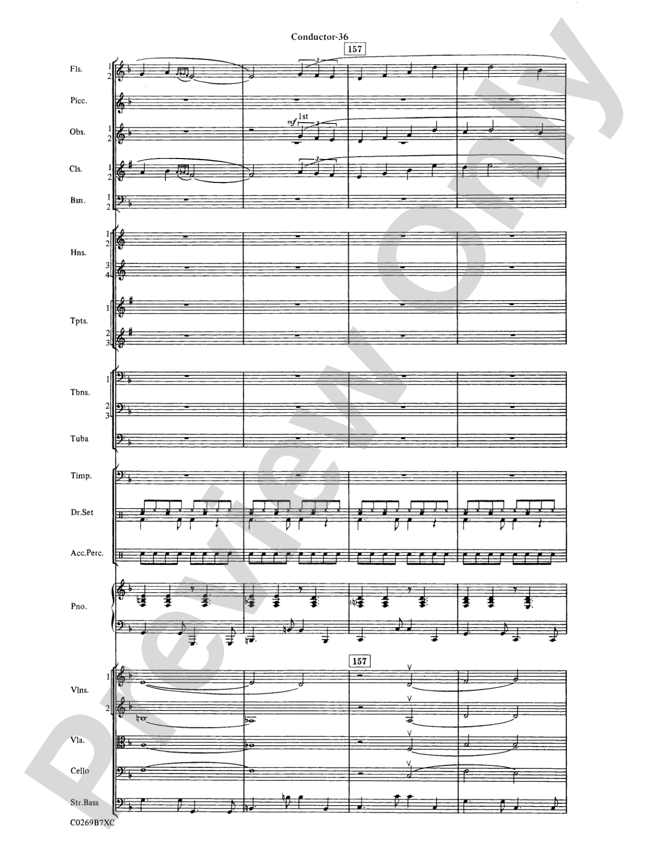 Leroy Anderson Favorites: Full Orchestra Conductor Score & Parts