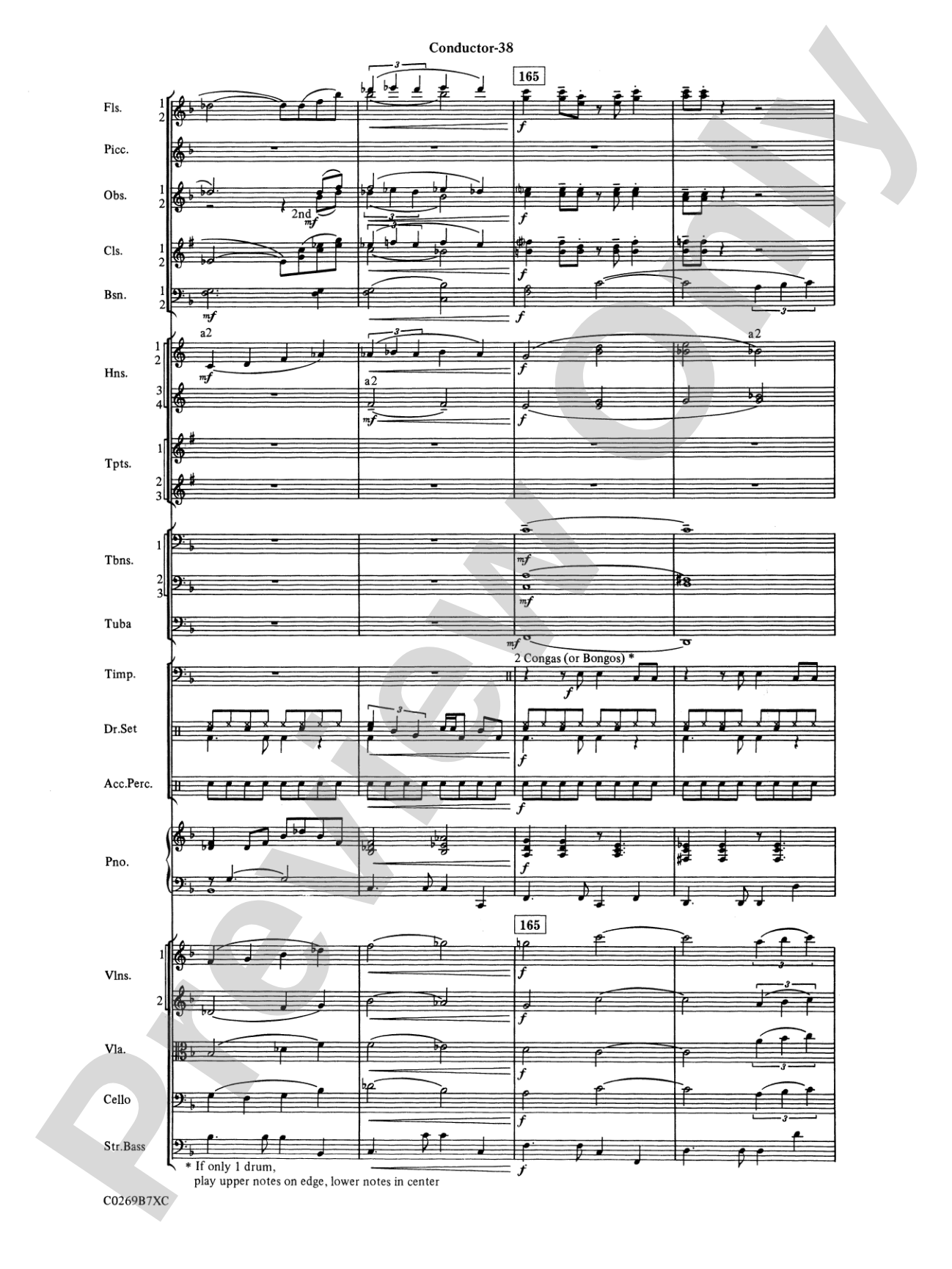 Leroy Anderson Favorites: Full Orchestra Conductor Score & Parts