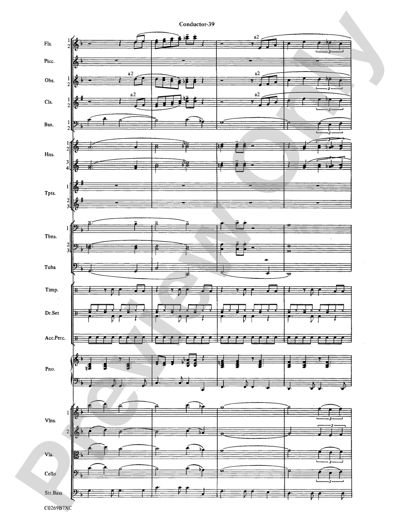 Leroy Anderson Favorites: Full Orchestra Conductor Score & Parts