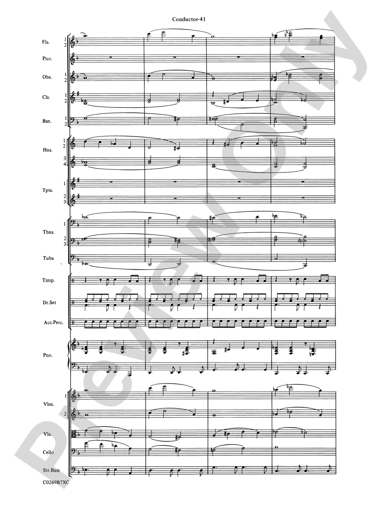 Leroy Anderson Favorites: Full Orchestra Conductor Score & Parts
