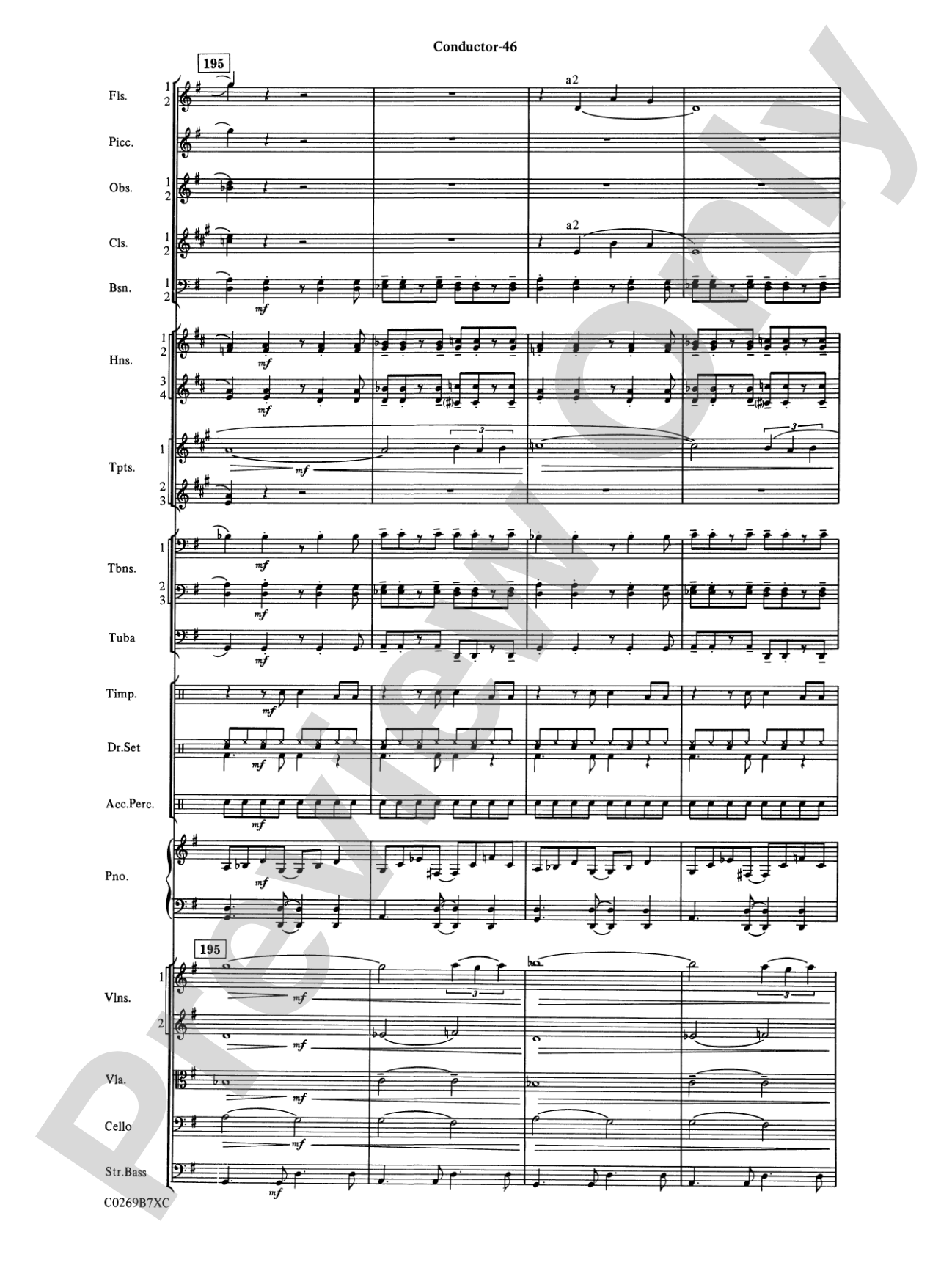Leroy Anderson Favorites: Full Orchestra Conductor Score & Parts