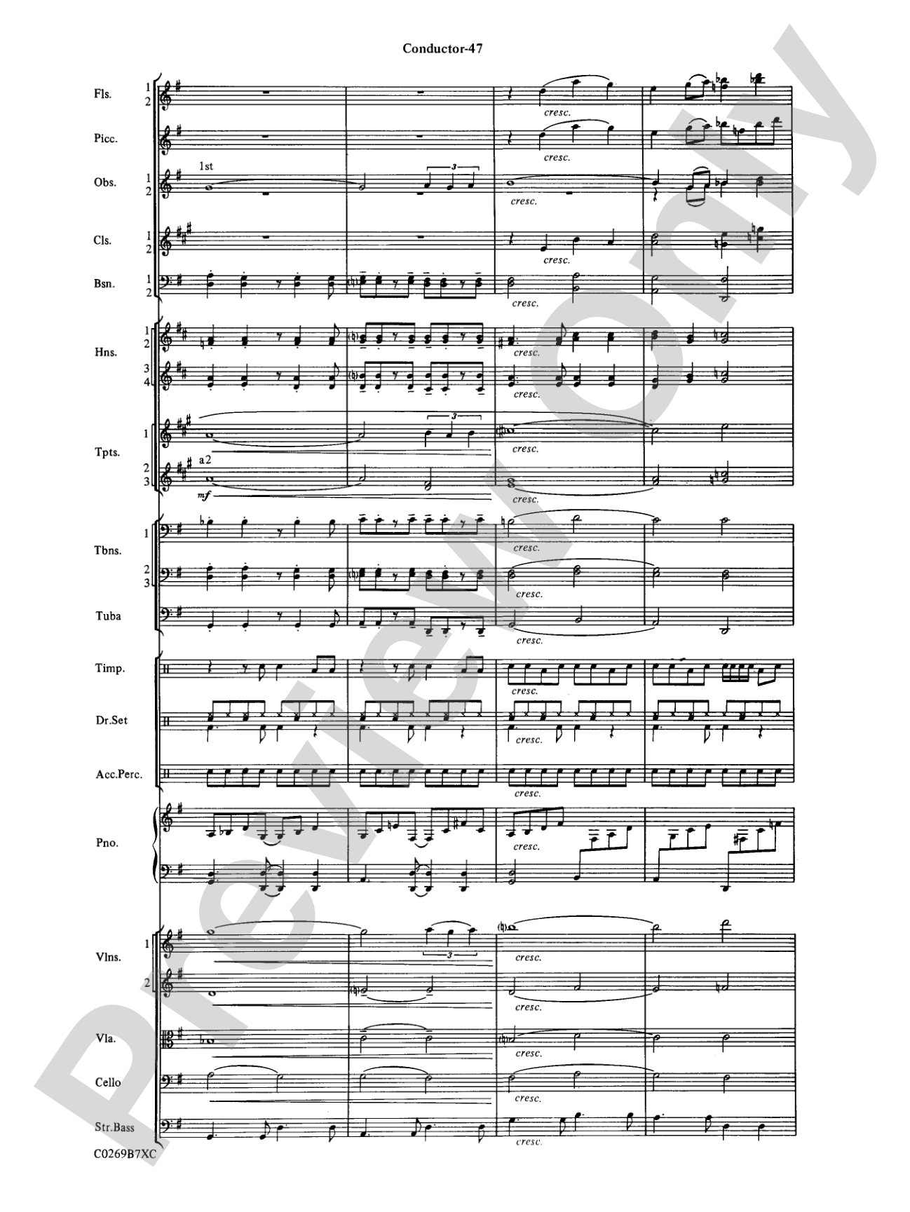 Leroy Anderson Favorites: Full Orchestra Conductor Score & Parts