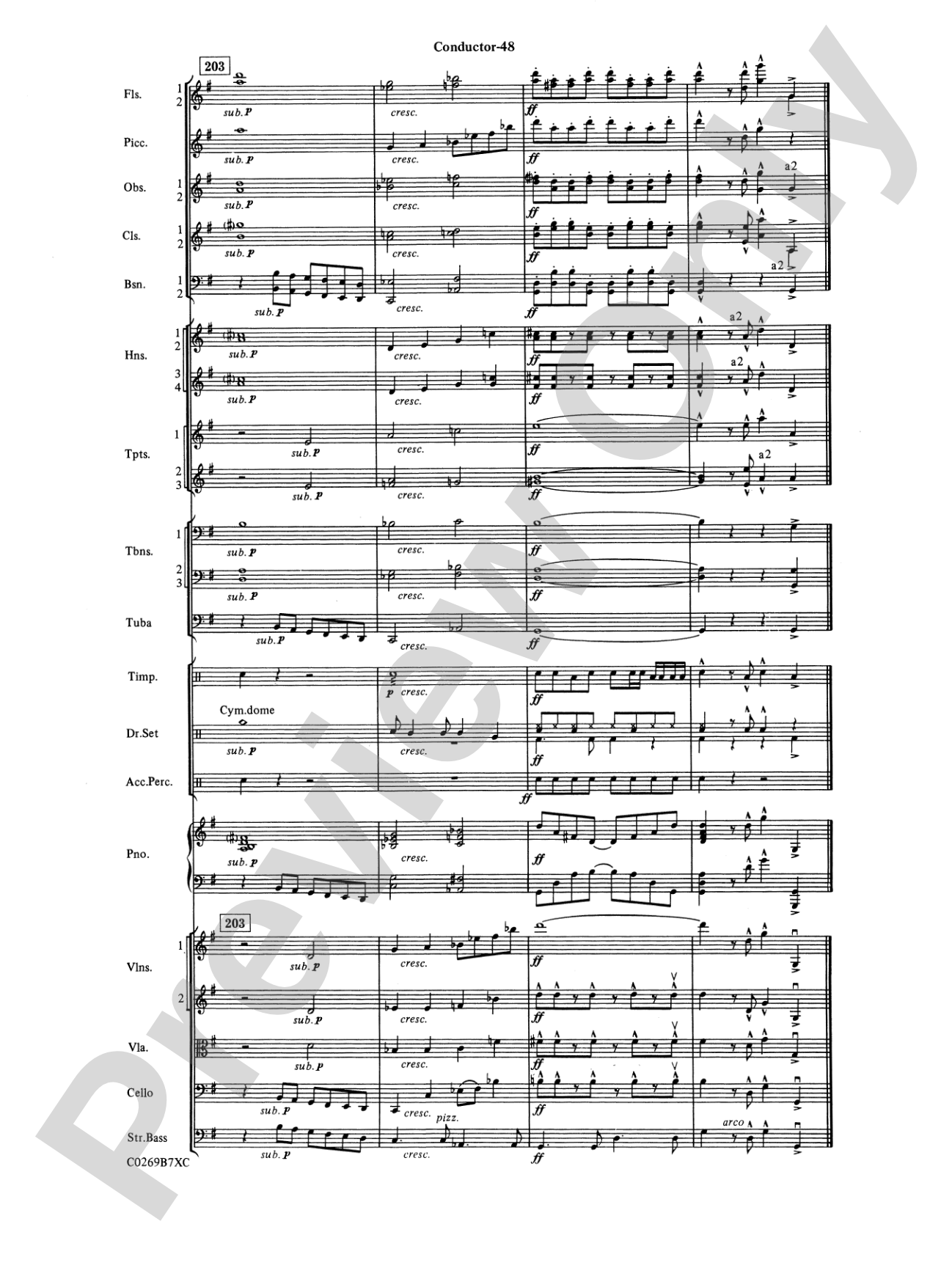 Leroy Anderson Favorites: Full Orchestra Conductor Score & Parts