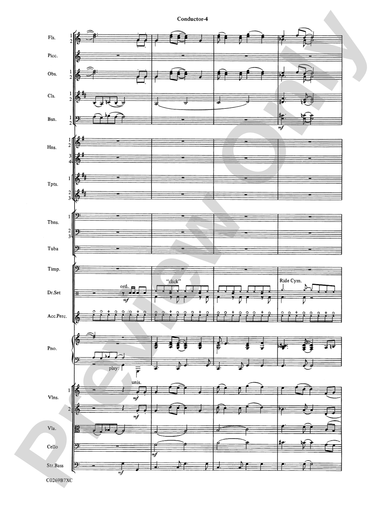 Leroy Anderson Favorites: Full Orchestra Conductor Score & Parts