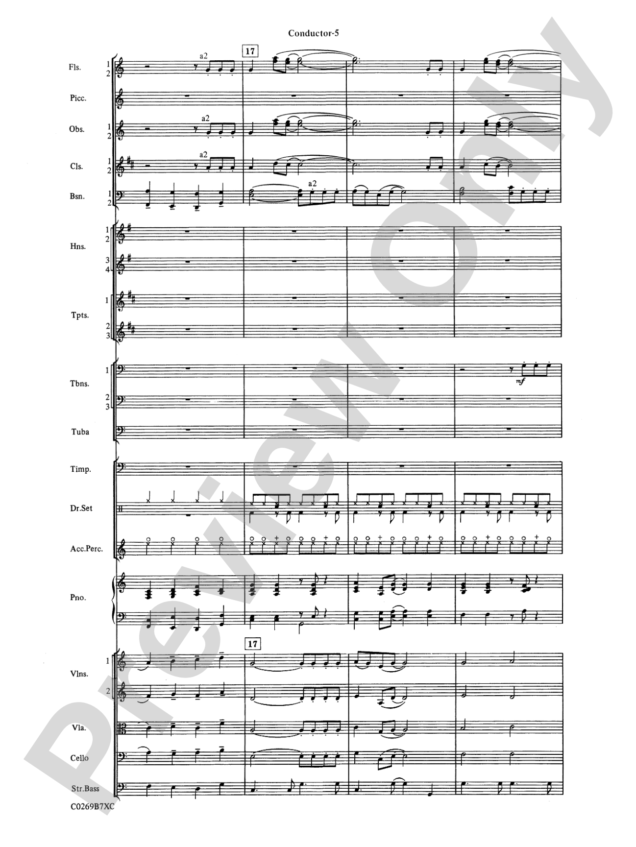 Leroy Anderson Favorites: Full Orchestra Conductor Score & Parts