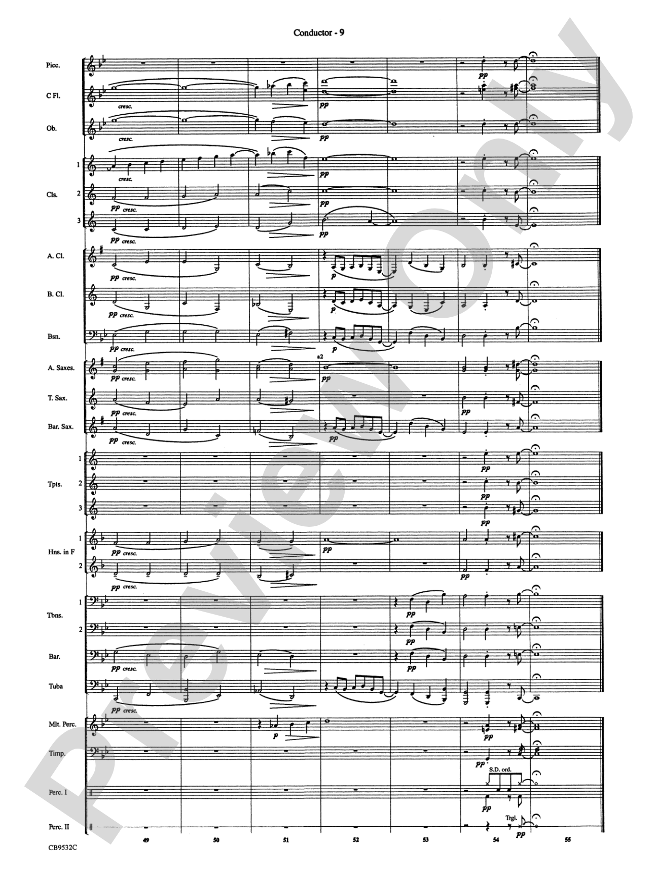 Summertime: Concert Band Conductor Score & Parts
