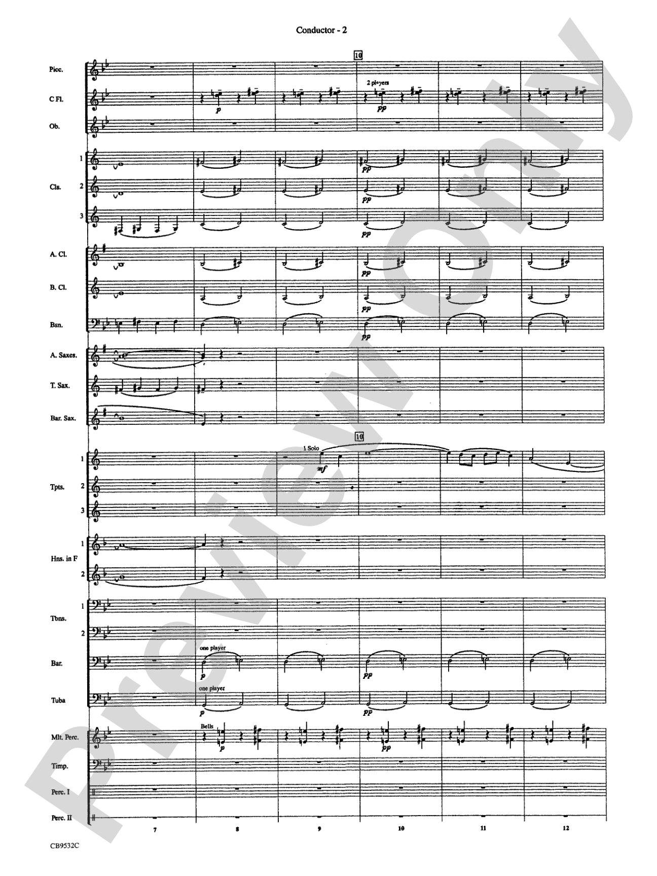 Summertime: Concert Band Conductor Score & Parts