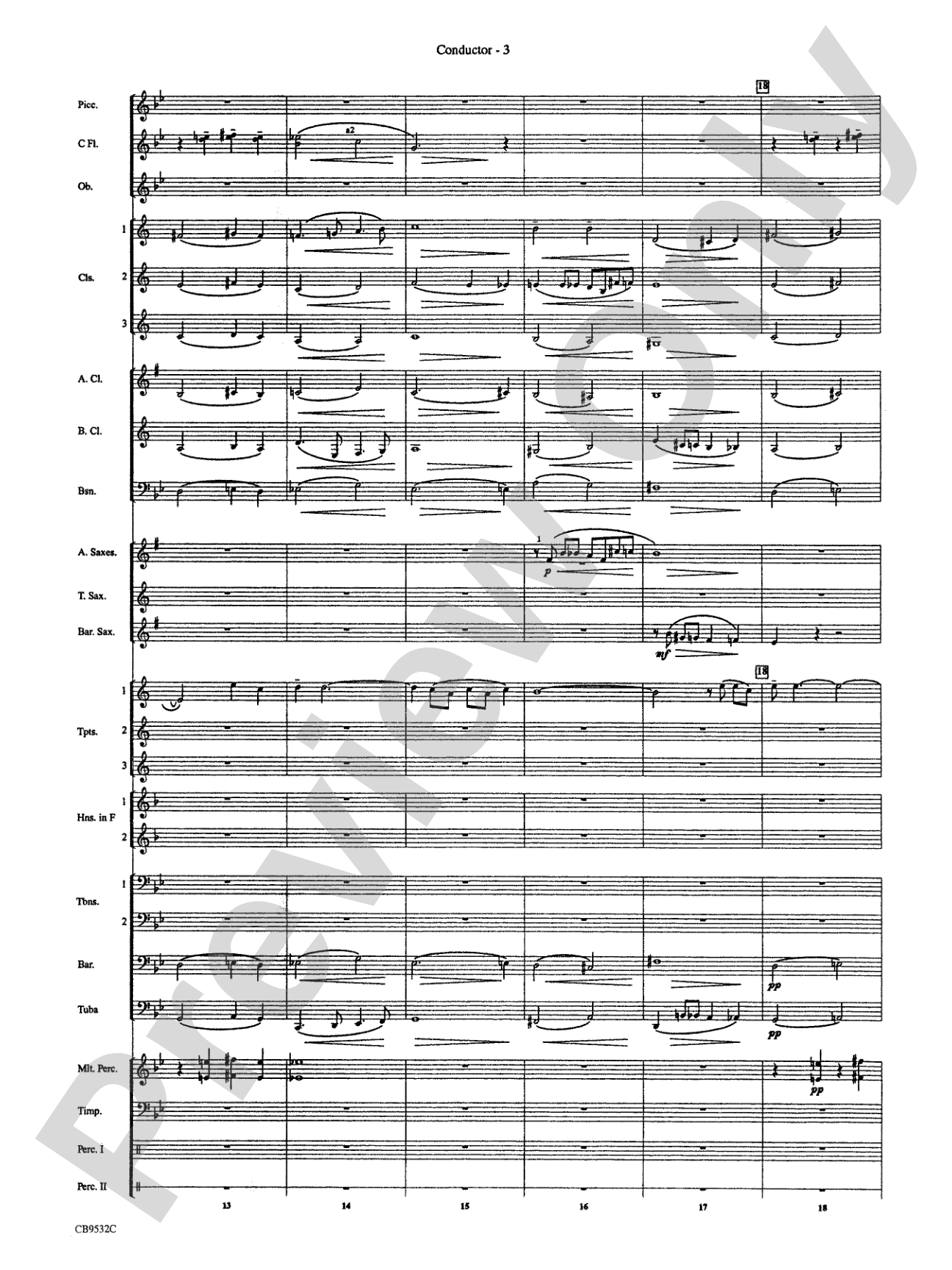 Summertime: Concert Band Conductor Score & Parts