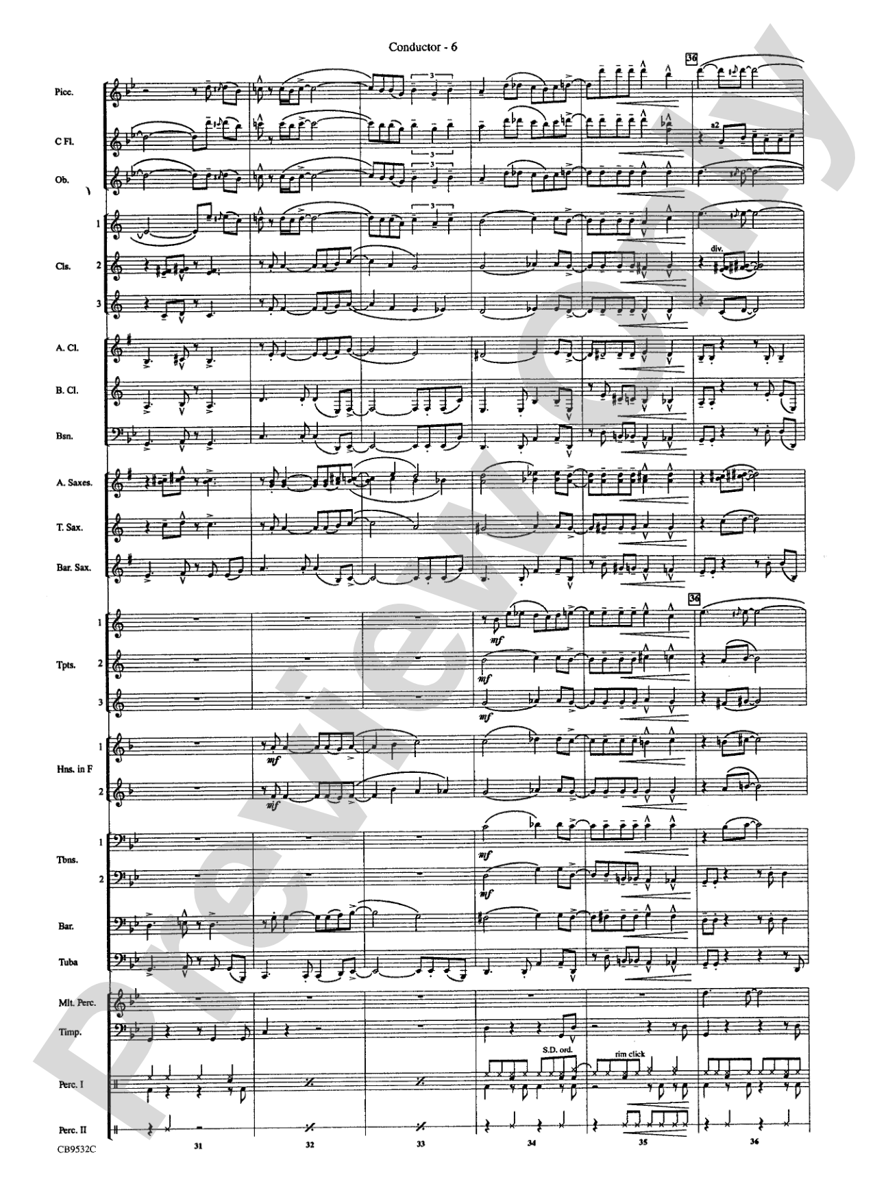 Summertime: Concert Band Conductor Score & Parts