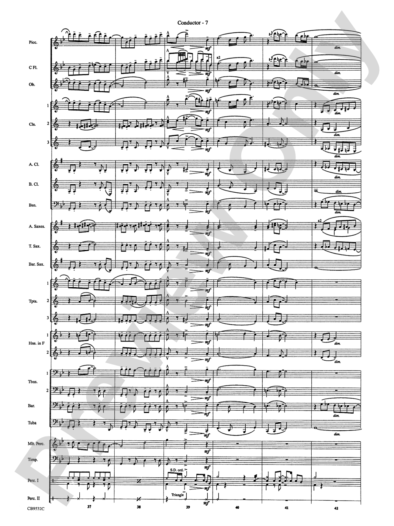 Summertime: Concert Band Conductor Score & Parts