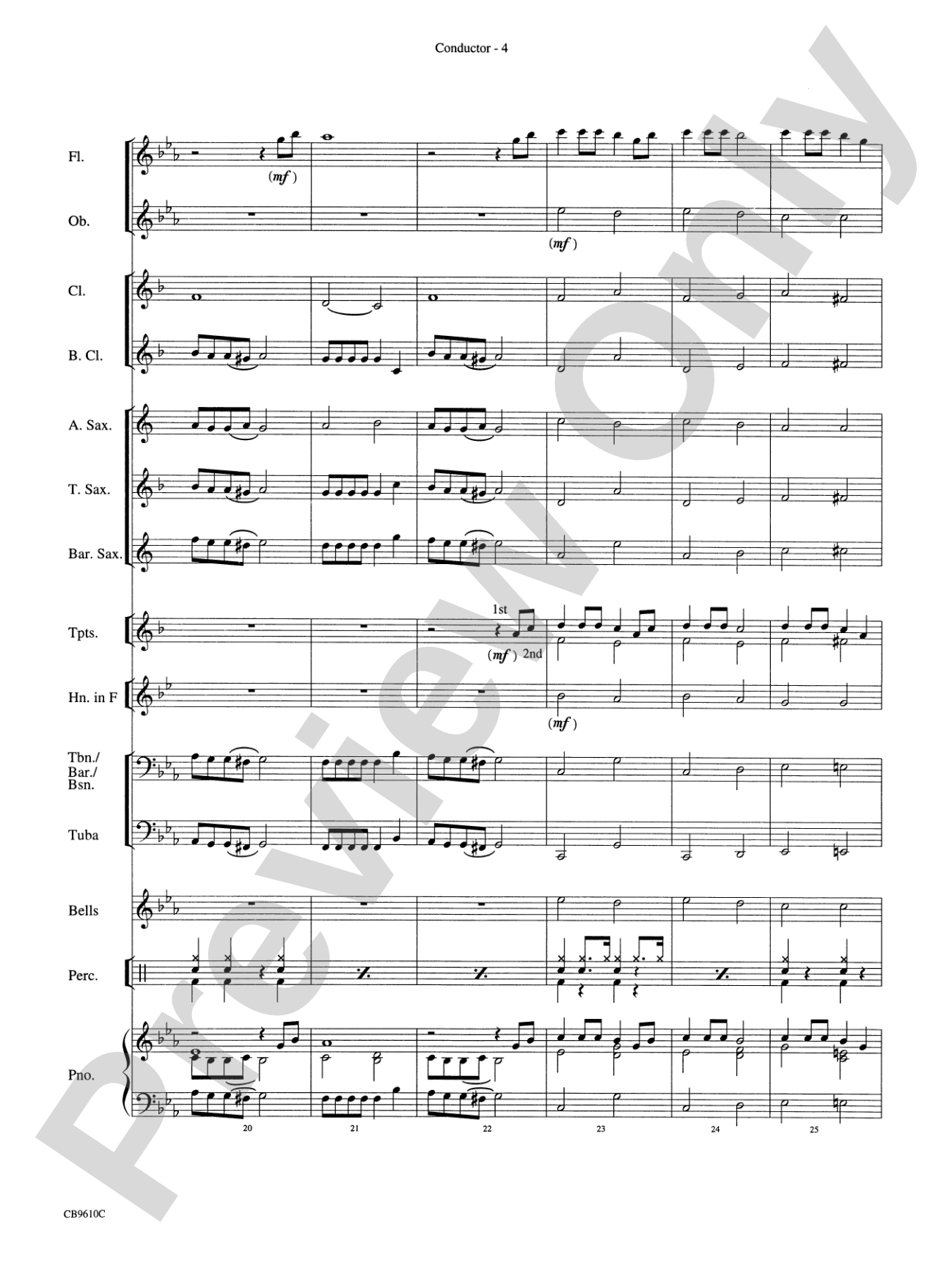 What a Wonderful World: Concert Band Conductor Score & Parts