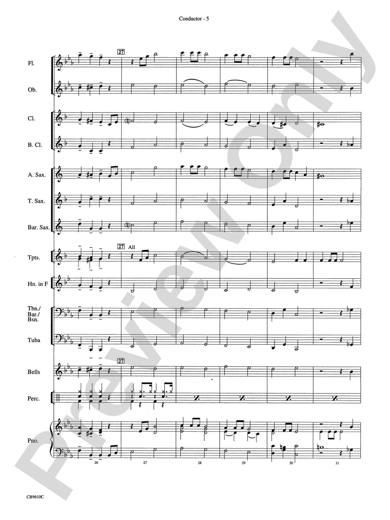 What a Wonderful World: Concert Band Conductor Score & Parts