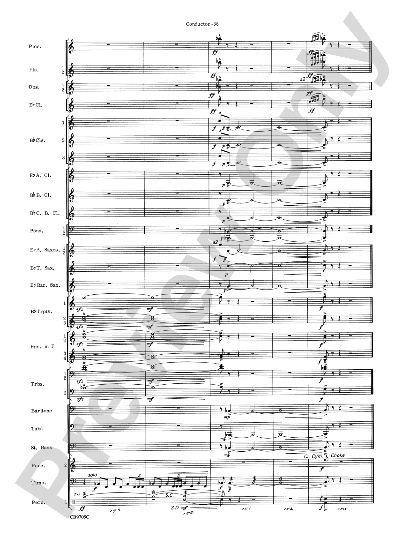 The Empire Strikes Back (Finale): Concert Band Conductor Score & Parts