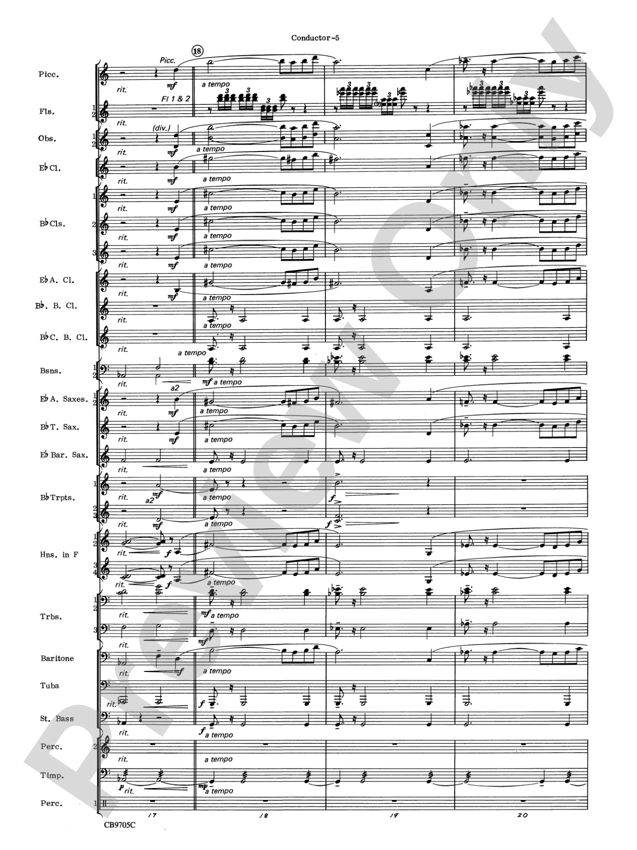 The Empire Strikes Back (Finale): Concert Band Conductor Score & Parts