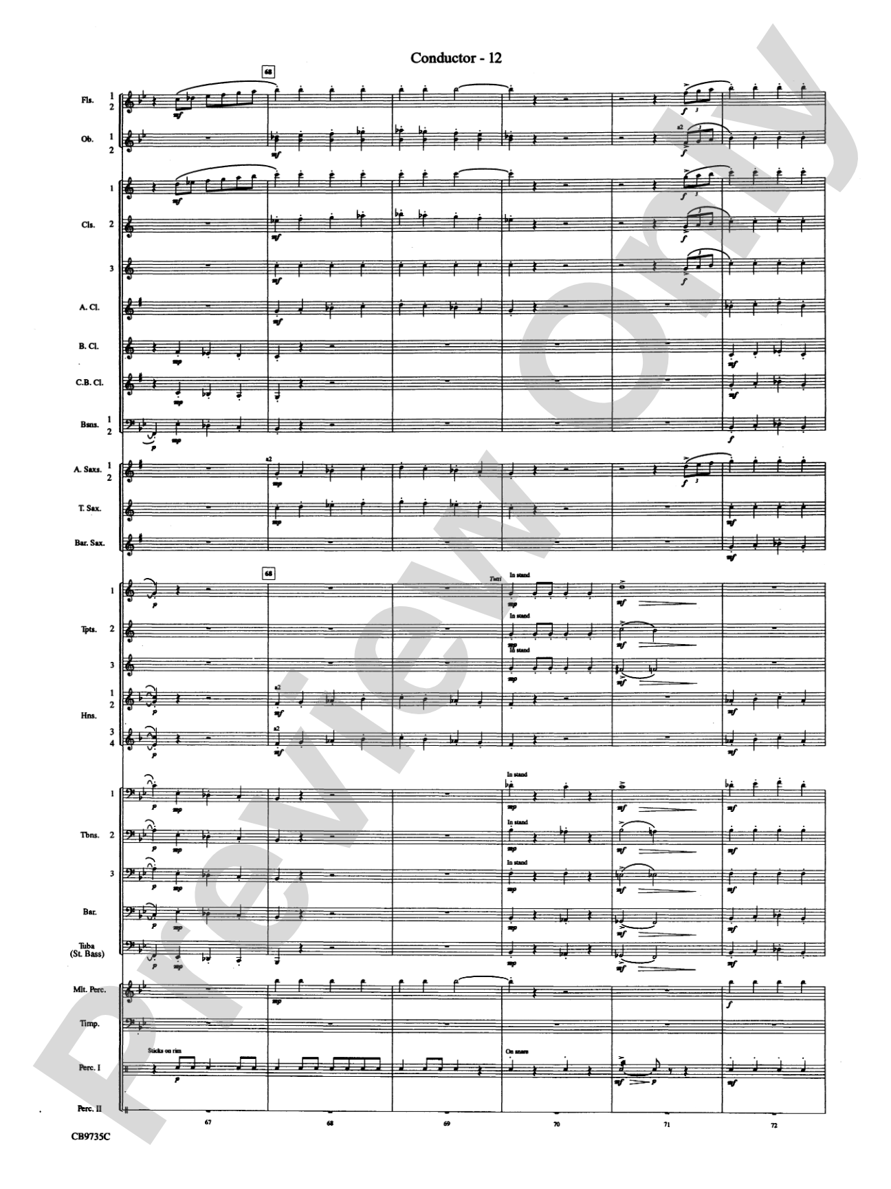 Strike Up the Band: Concert Band Conductor Score & Parts