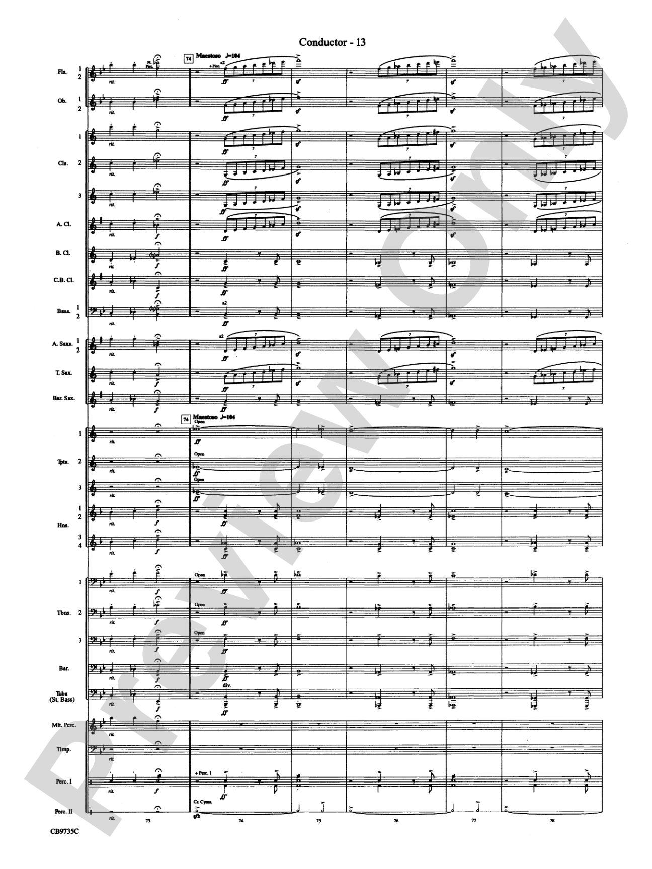 Strike Up the Band: Concert Band Conductor Score & Parts
