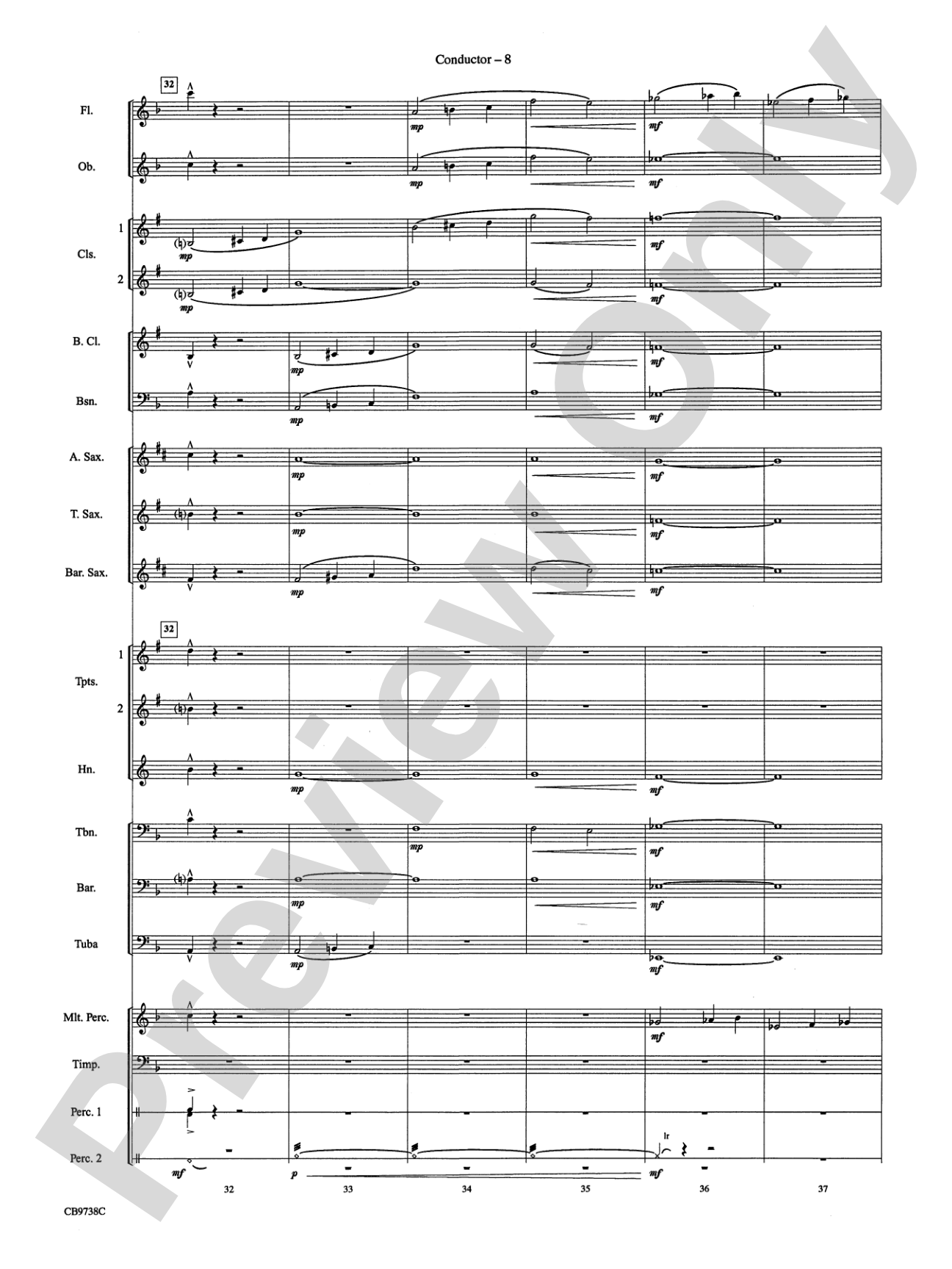 Batman Theme: Concert Band Conductor Score & Parts