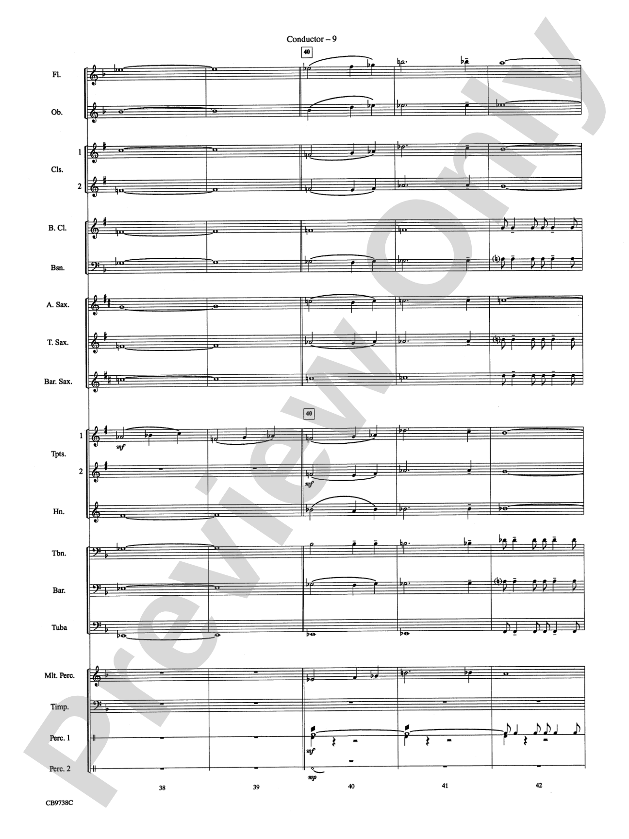 Batman Theme: Concert Band Conductor Score & Parts