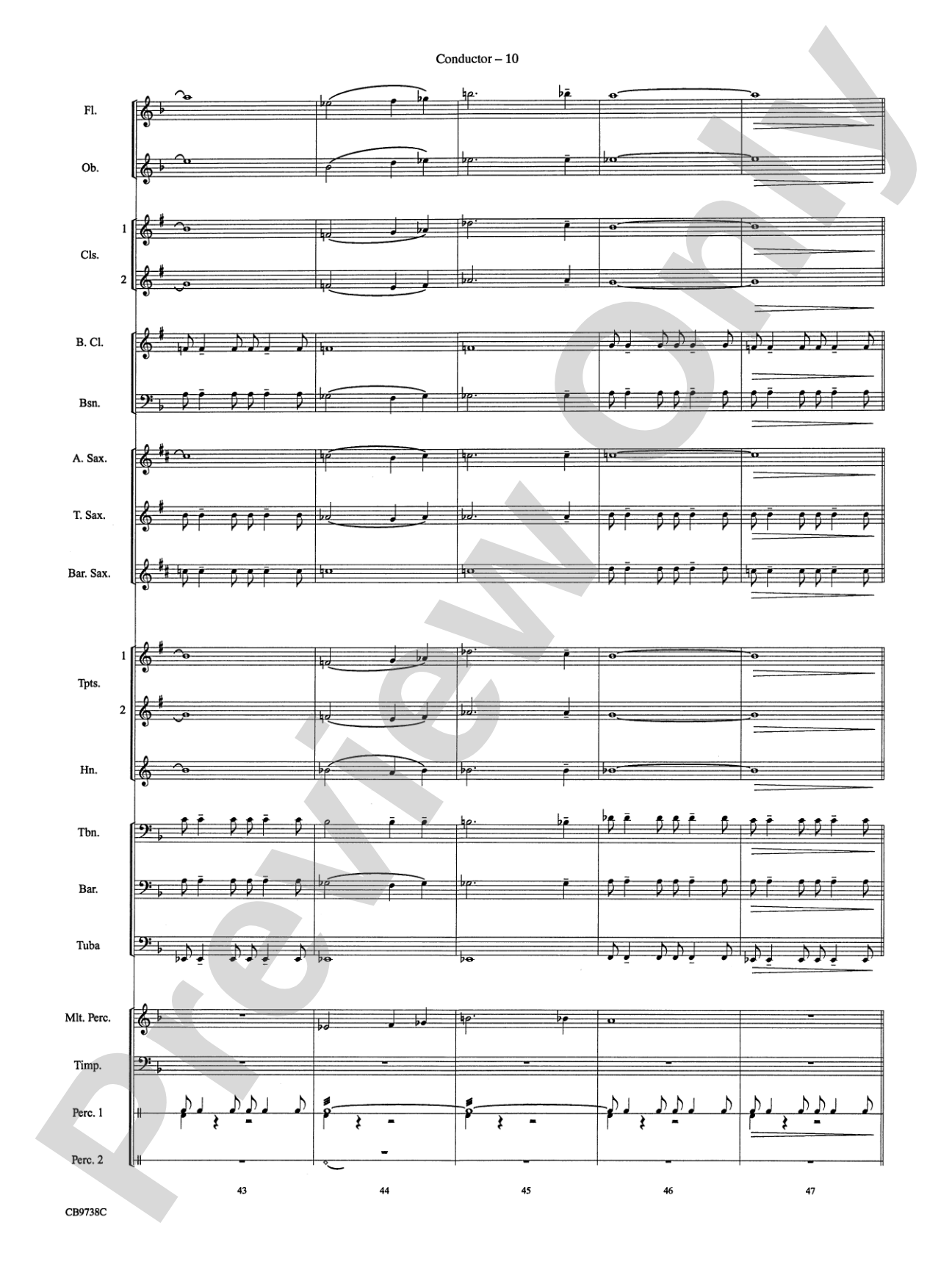 Batman Theme: Concert Band Conductor Score & Parts
