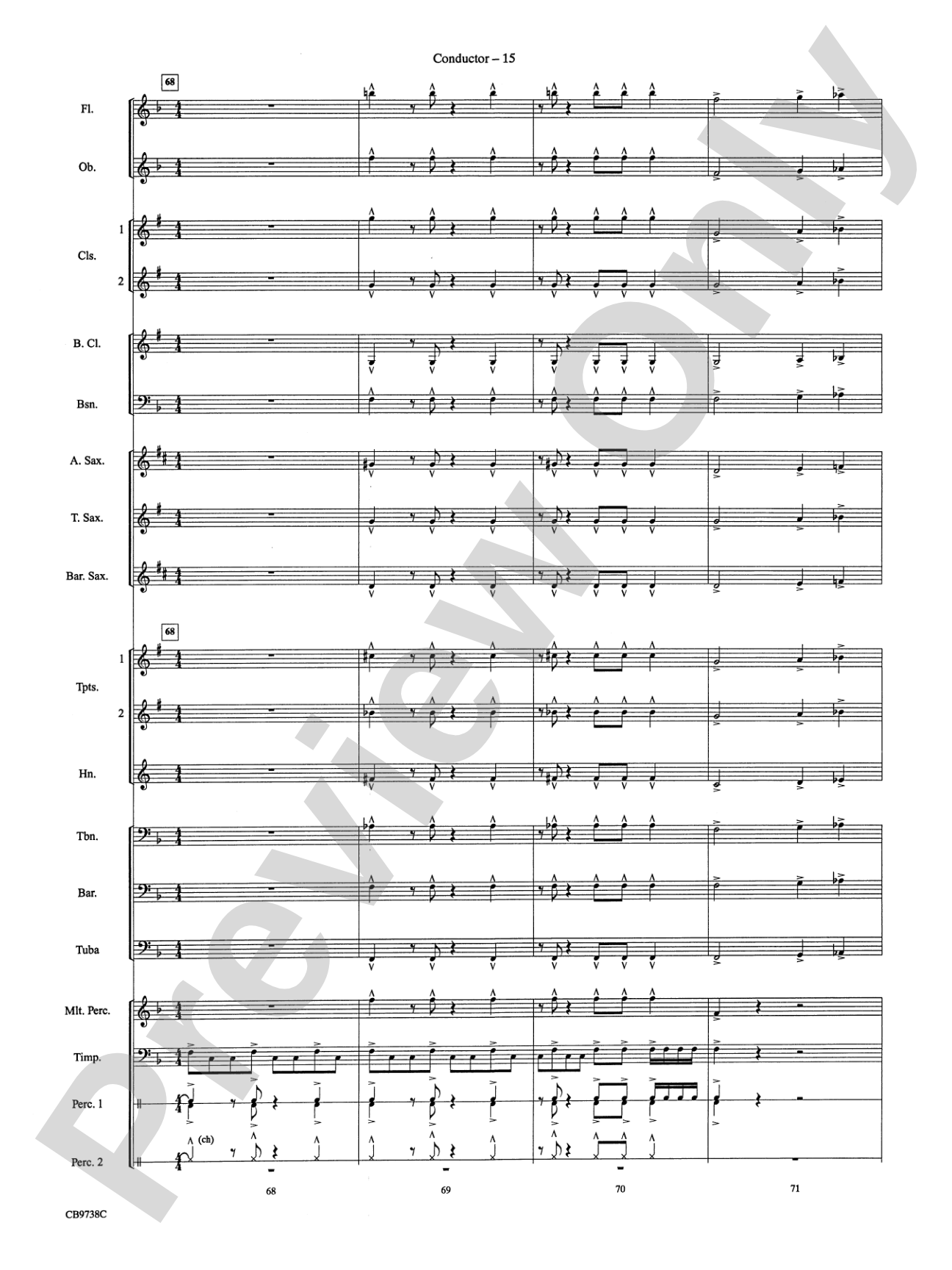 Batman Theme: Concert Band Conductor Score & Parts