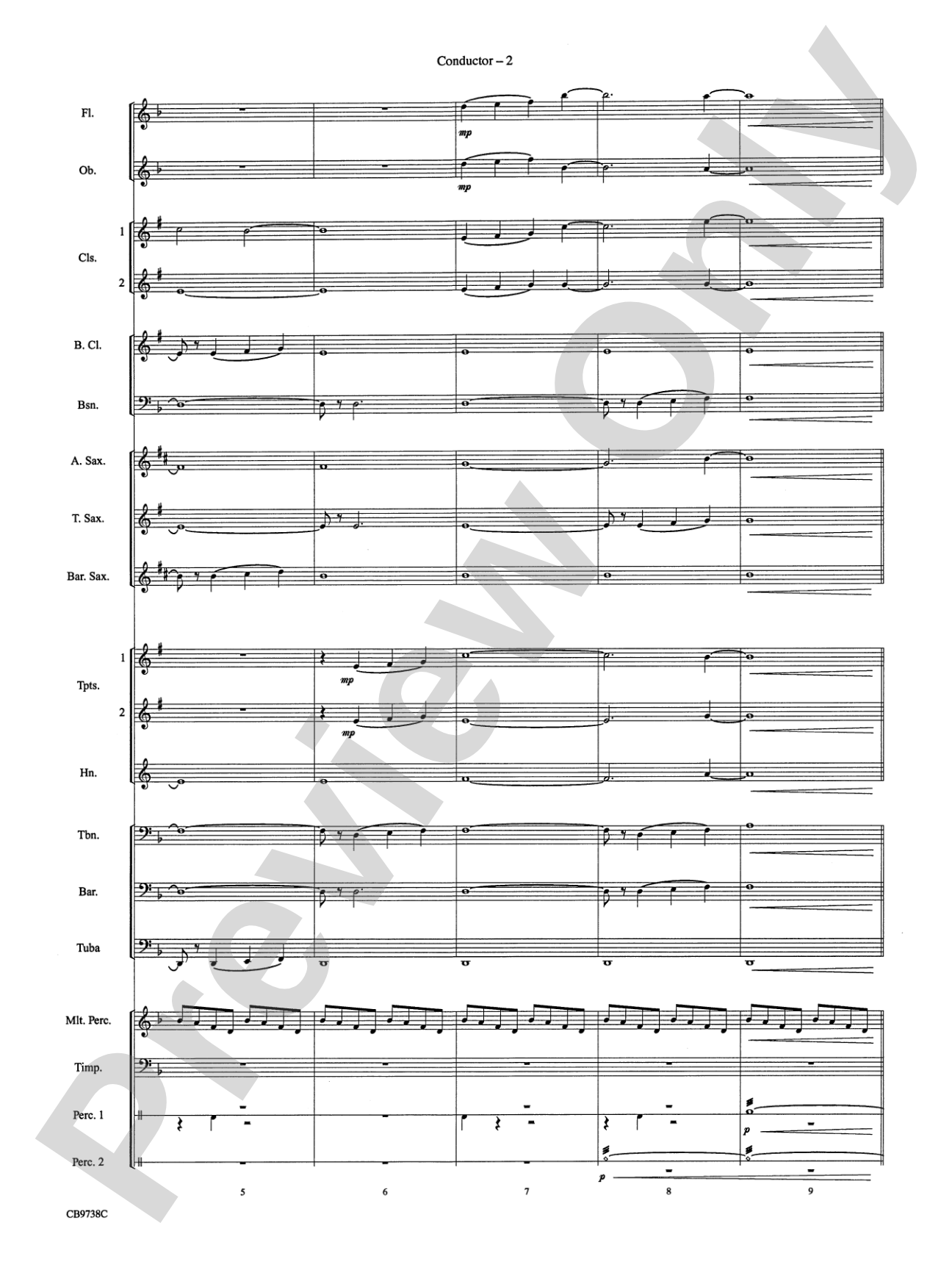 Batman Theme: Concert Band Conductor Score & Parts