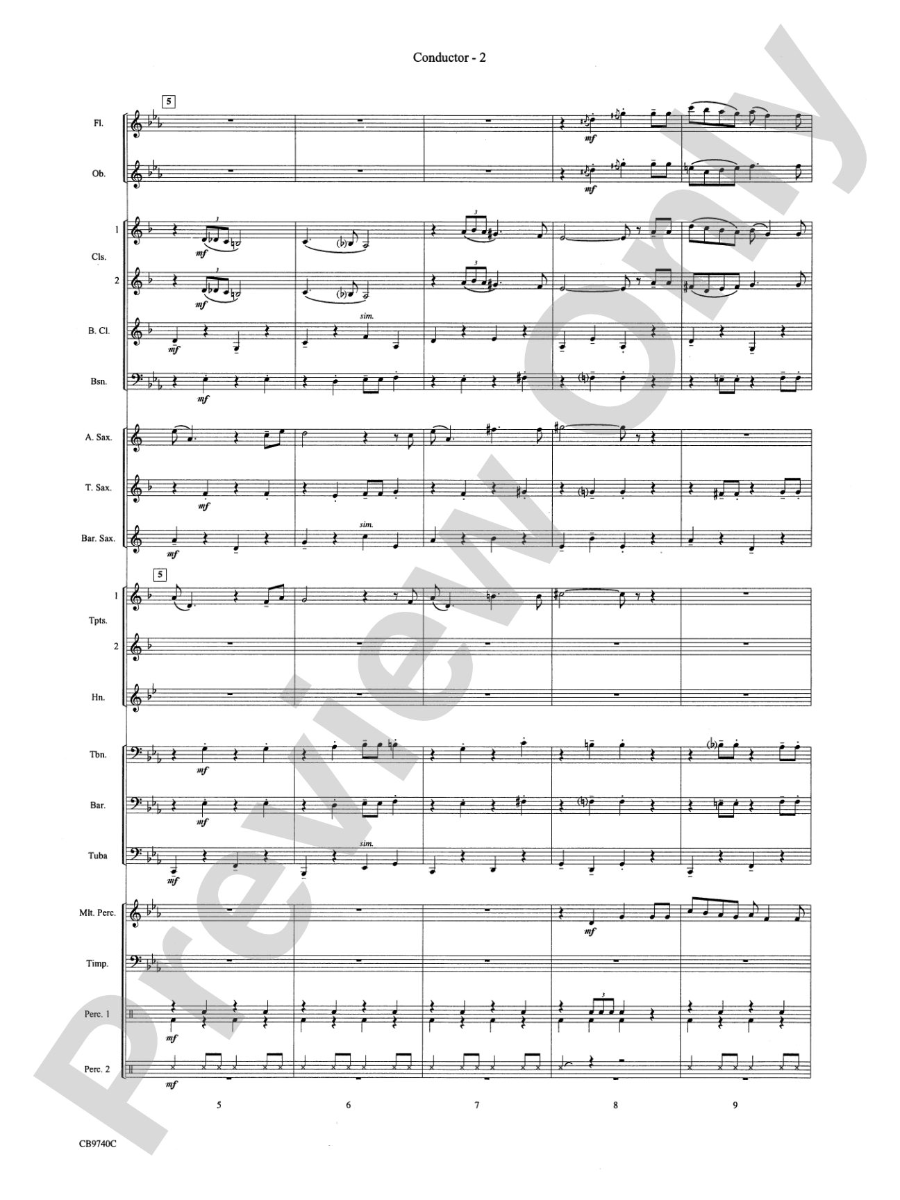 You're a Mean One, Mr. Grinch: Concert Band Conductor Score & Parts