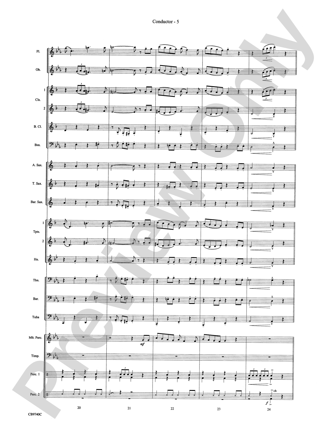 You're a Mean One, Mr. Grinch: Concert Band Conductor Score & Parts