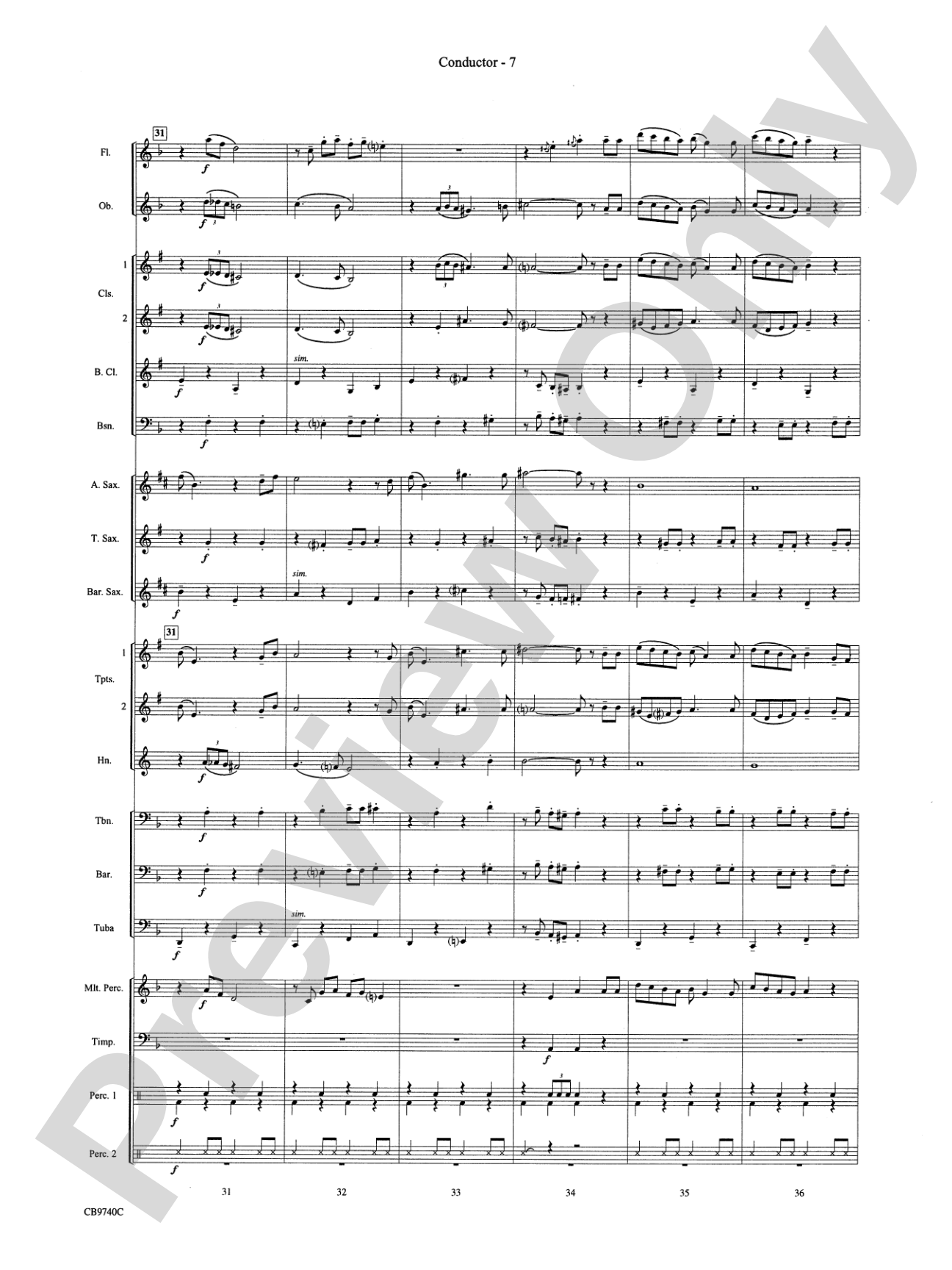 You're a Mean One, Mr. Grinch: Concert Band Conductor Score & Parts