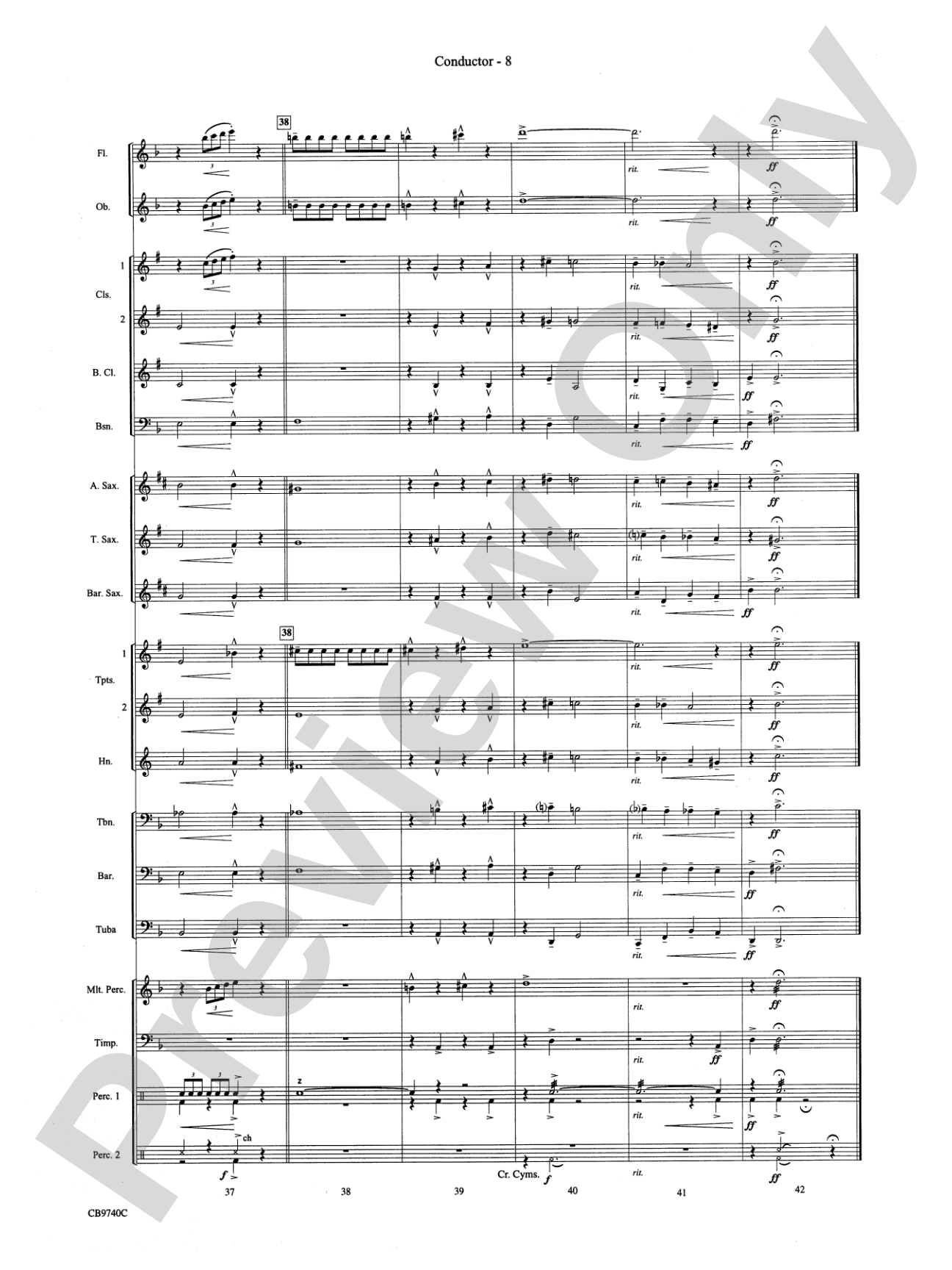 You're a Mean One, Mr. Grinch: Concert Band Conductor Score & Parts