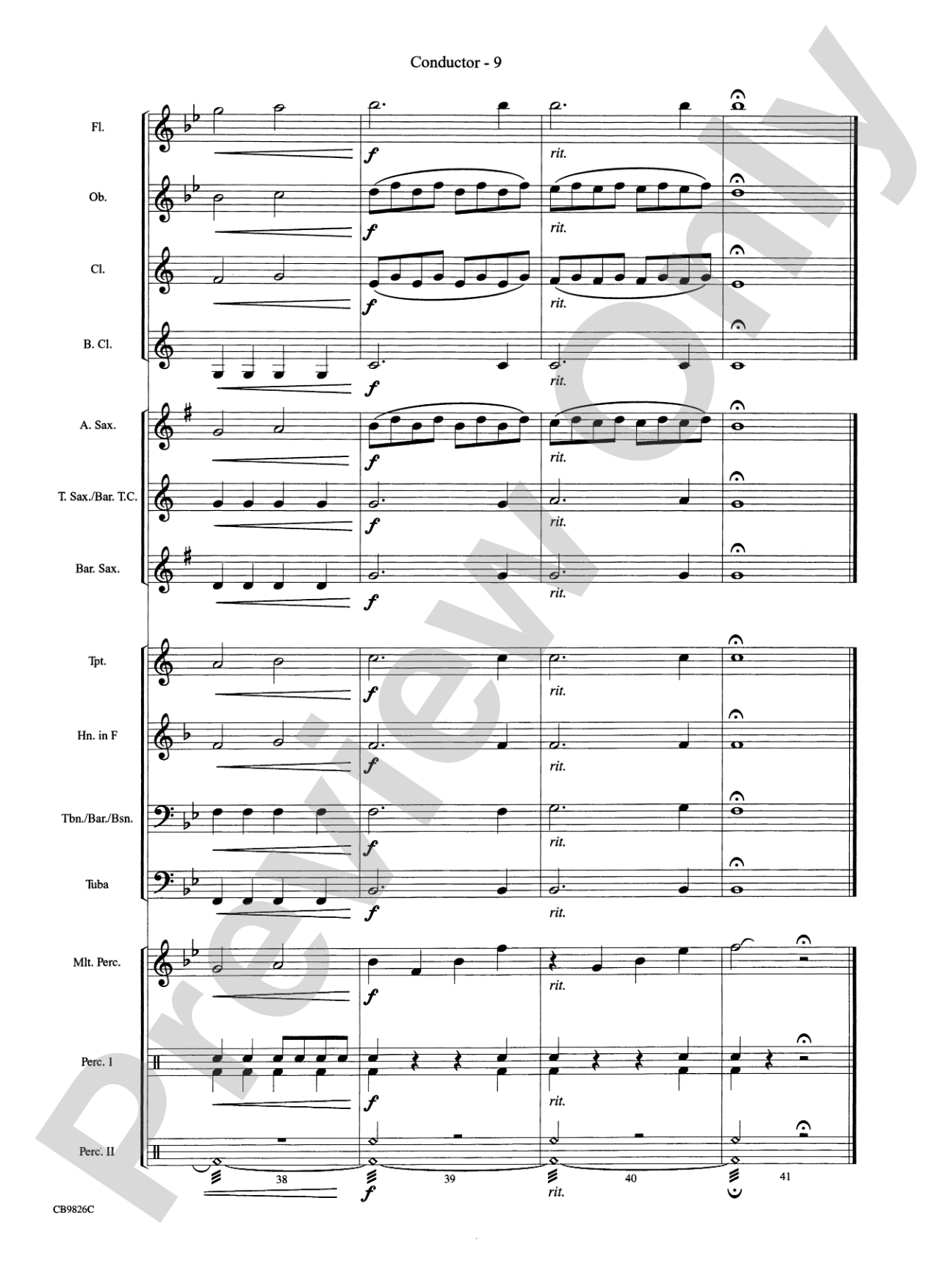 Over the Rainbow: Concert Band Conductor Score & Parts