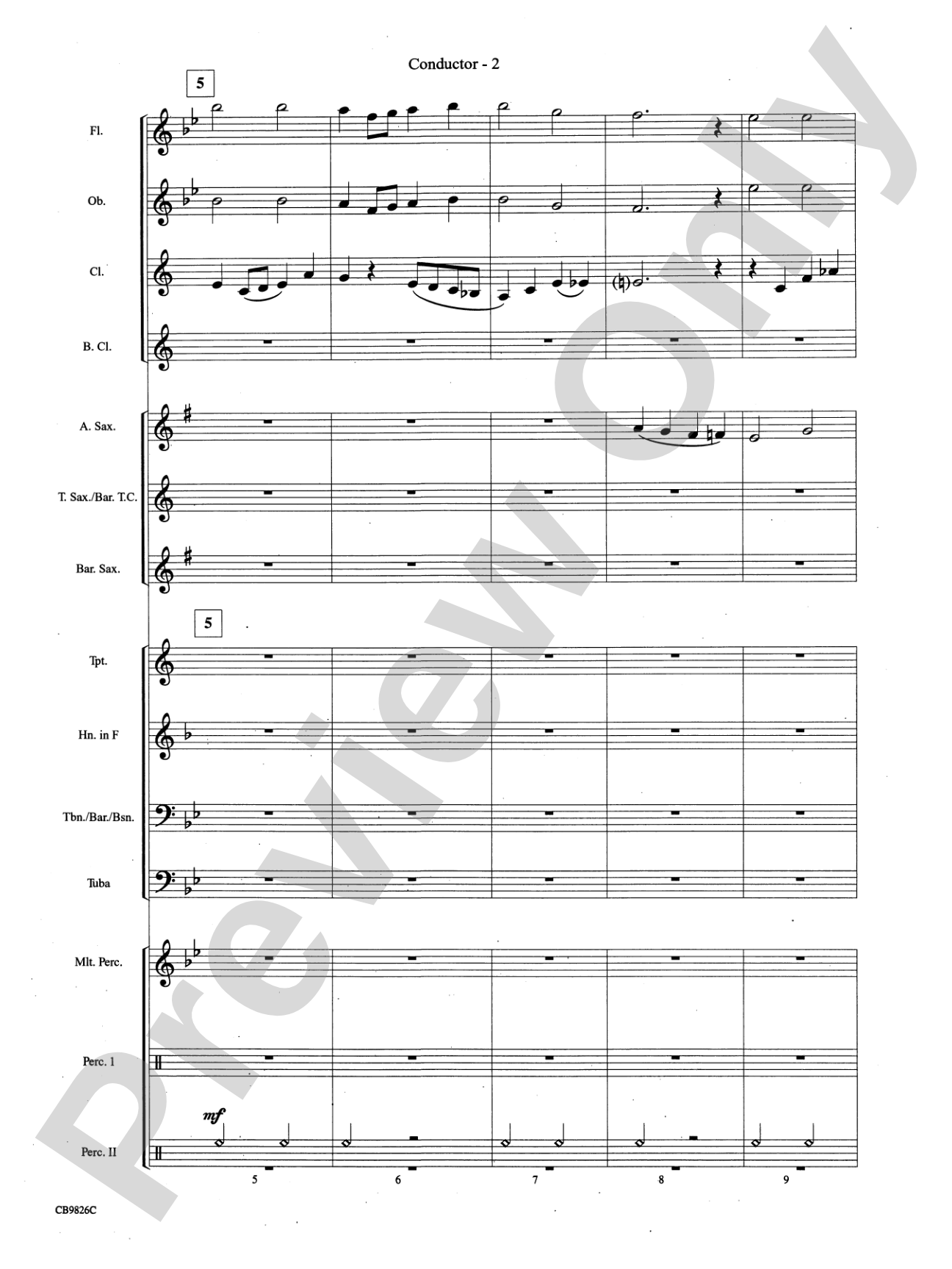Over the Rainbow: Concert Band Conductor Score & Parts