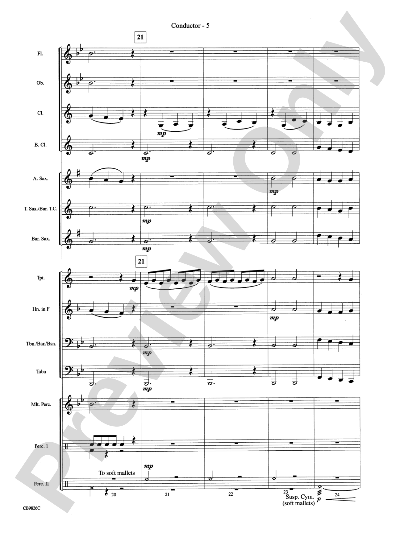 Over the Rainbow: Concert Band Conductor Score & Parts