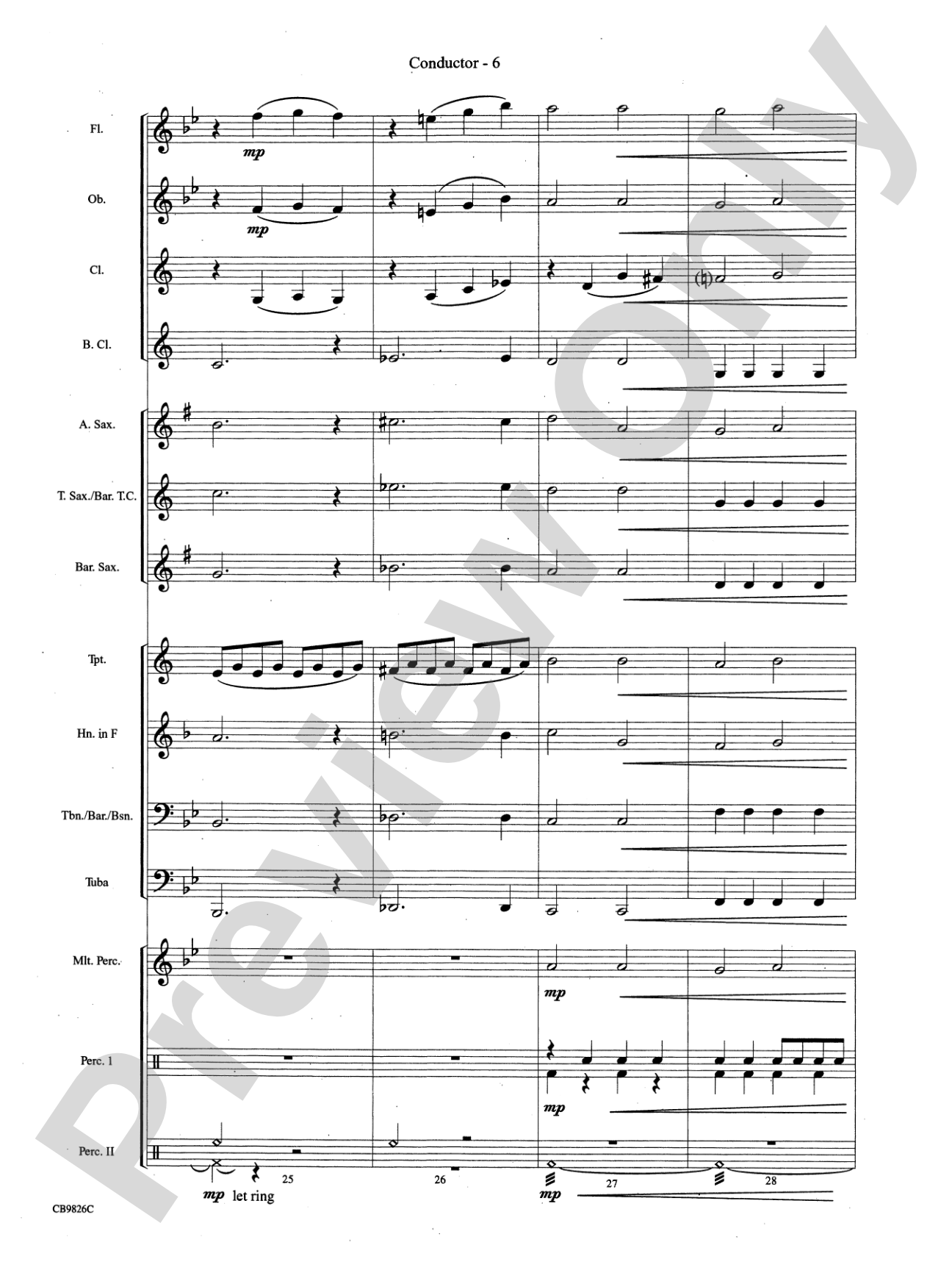 Over the Rainbow: Concert Band Conductor Score & Parts