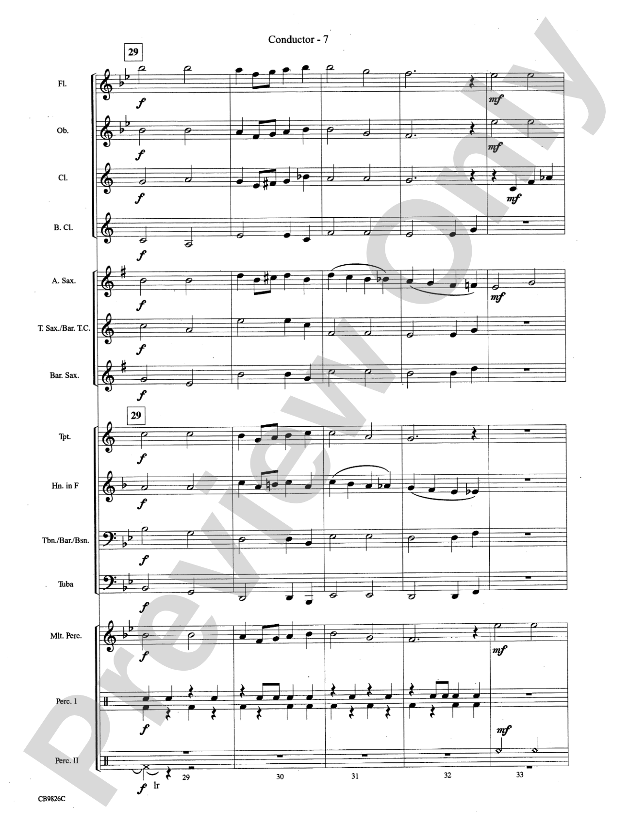 Over the Rainbow: Concert Band Conductor Score & Parts
