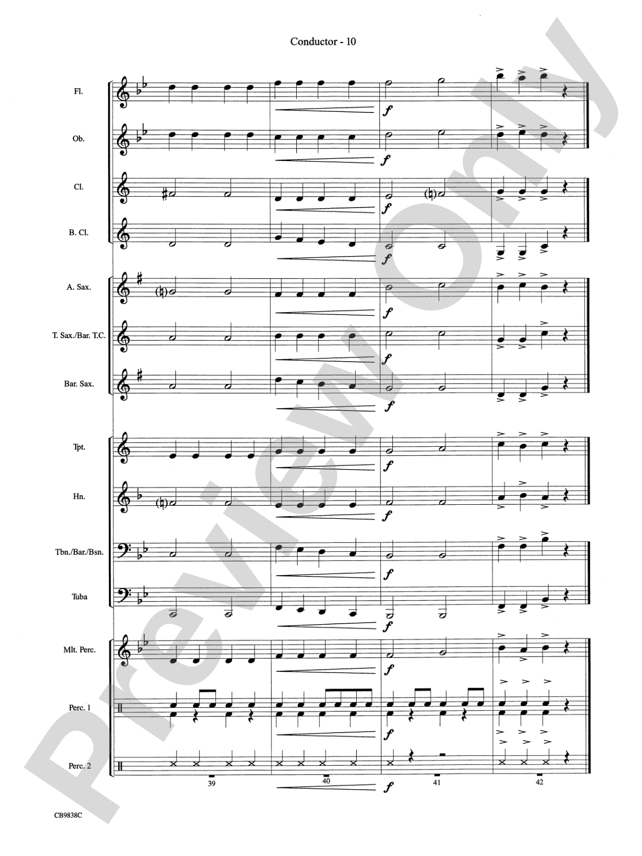 Winter Wonderland: Concert Band Conductor Score & Parts