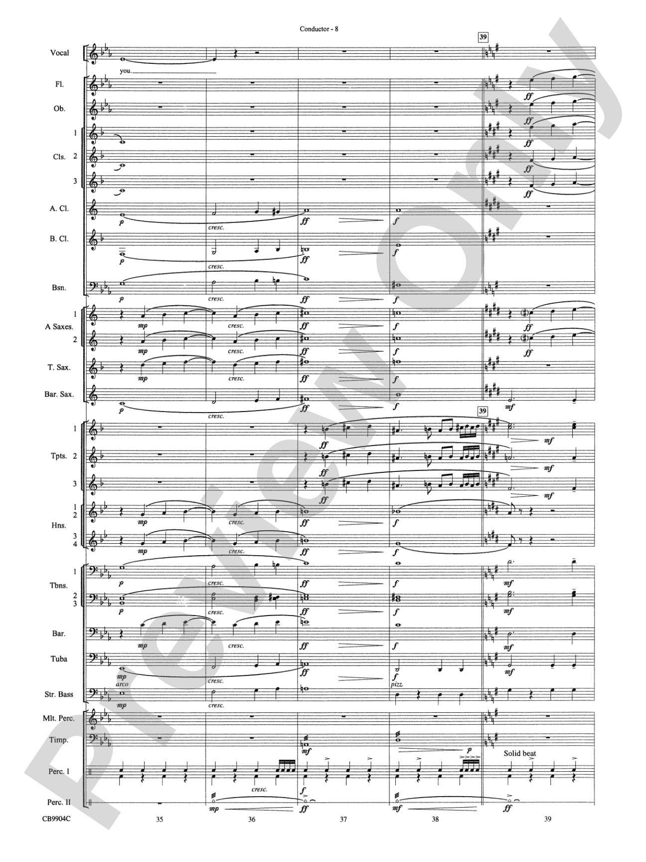 Embraceable You: Concert Band Conductor Score & Parts