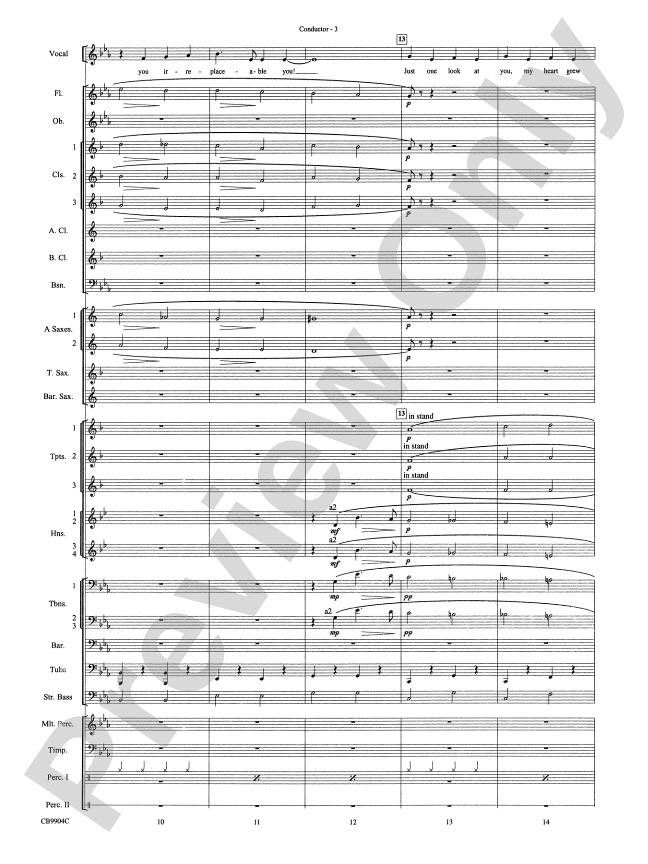 Embraceable You: Concert Band Conductor Score & Parts