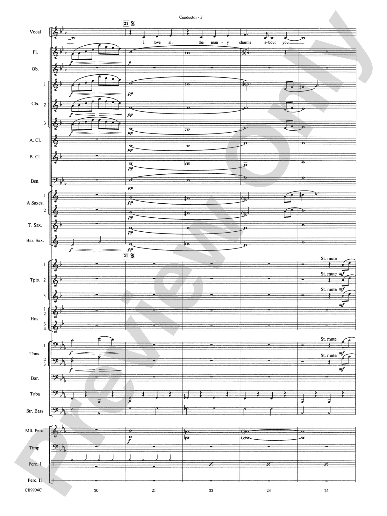 Embraceable You: Concert Band Conductor Score & Parts