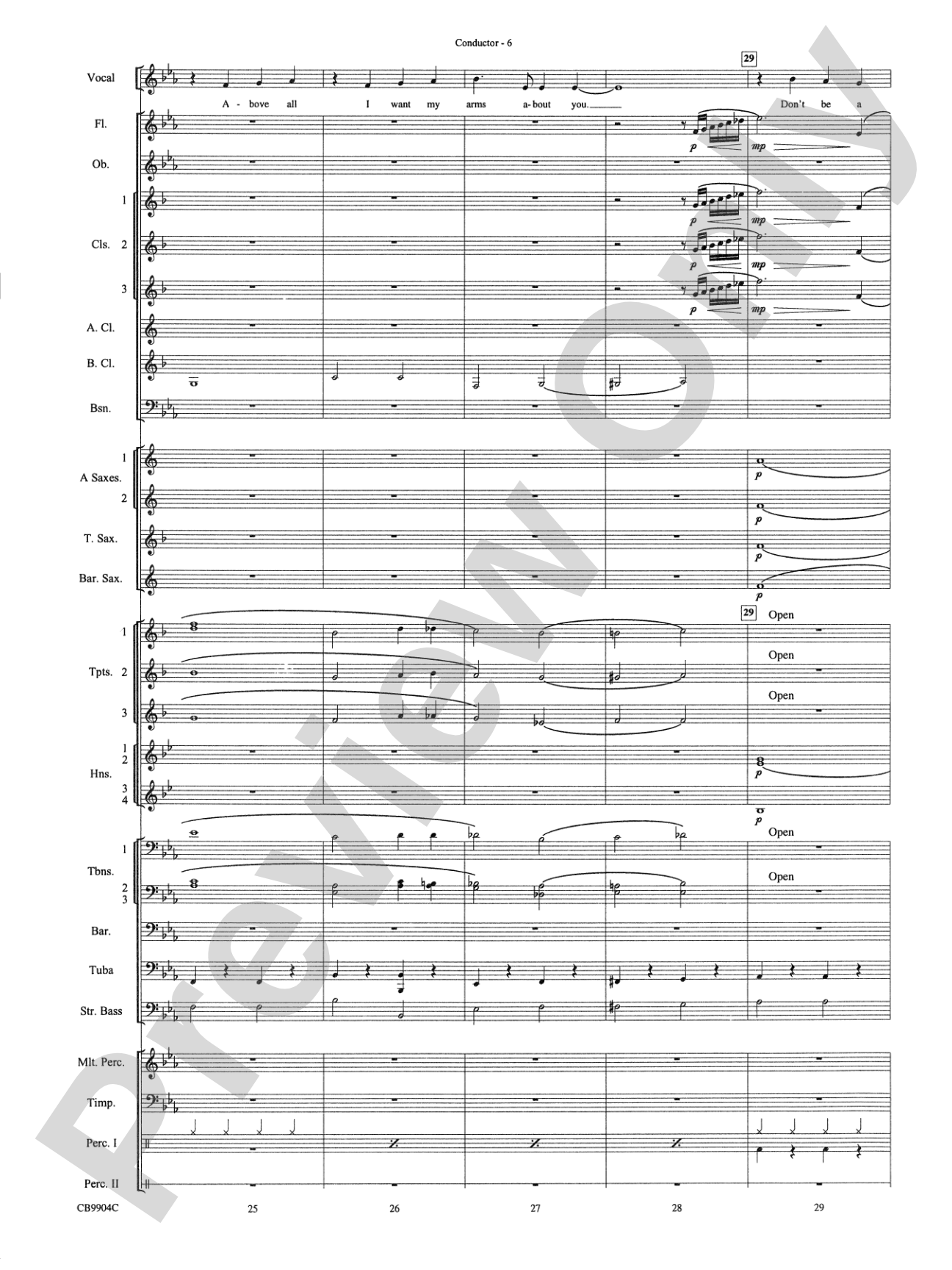 Embraceable You: Concert Band Conductor Score & Parts