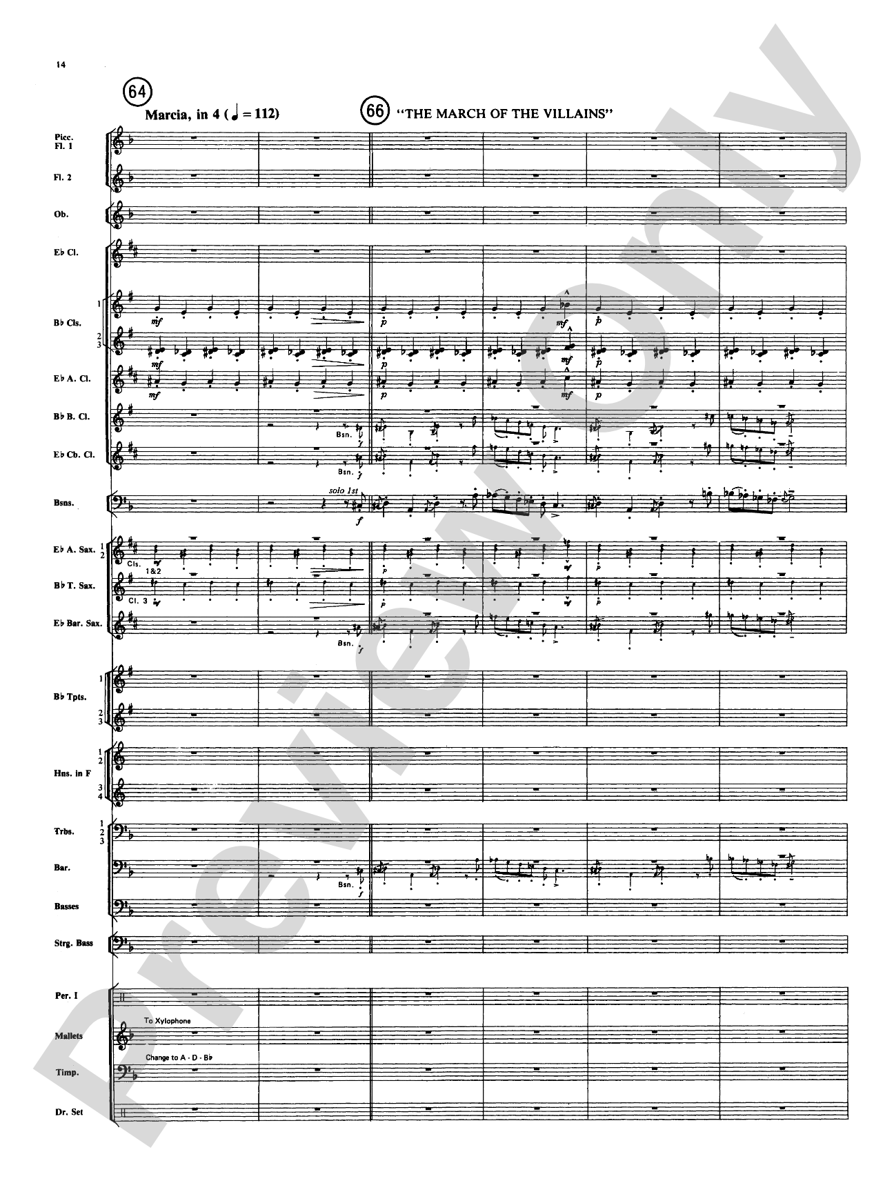Superman: Concert Band Conductor Score & Parts
