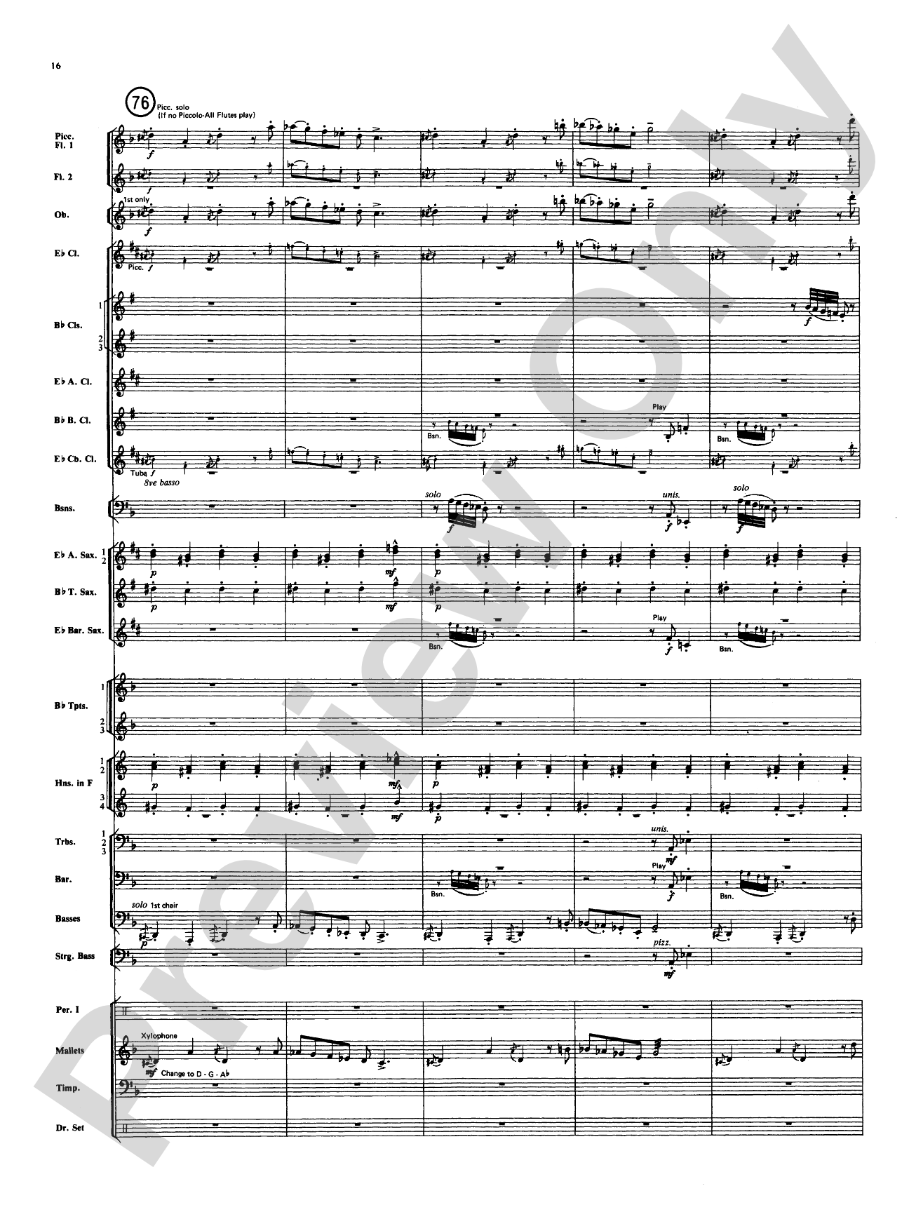 Superman: Concert Band Conductor Score & Parts