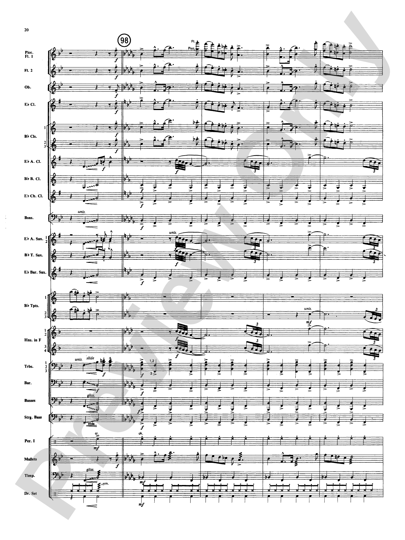 Superman: Concert Band Conductor Score & Parts