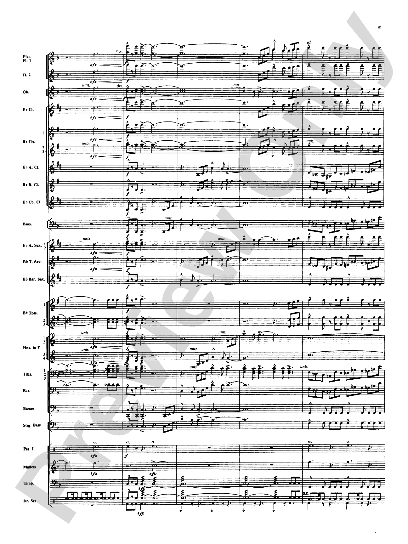 Superman: Concert Band Conductor Score & Parts