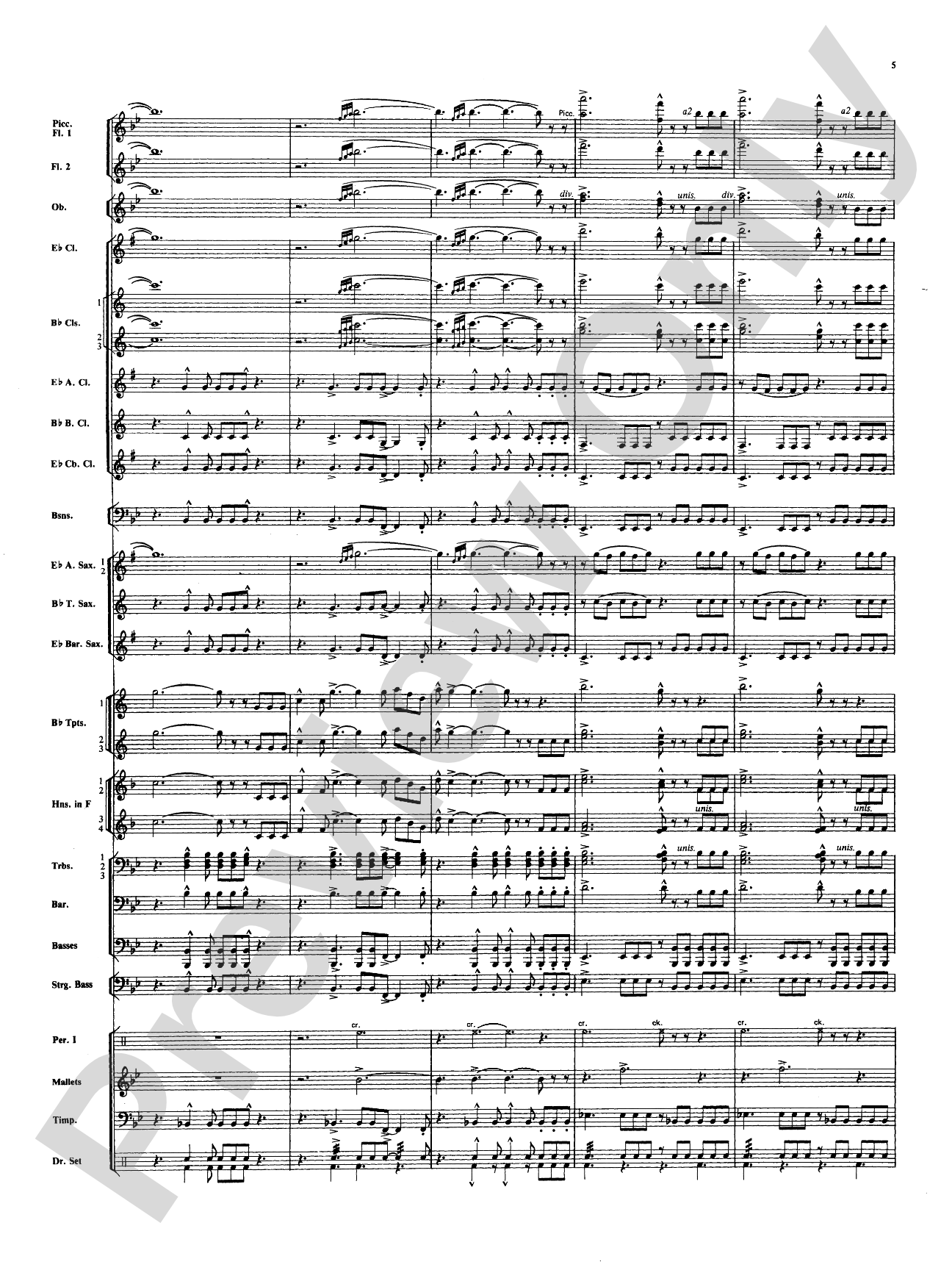 Superman: Concert Band Conductor Score & Parts
