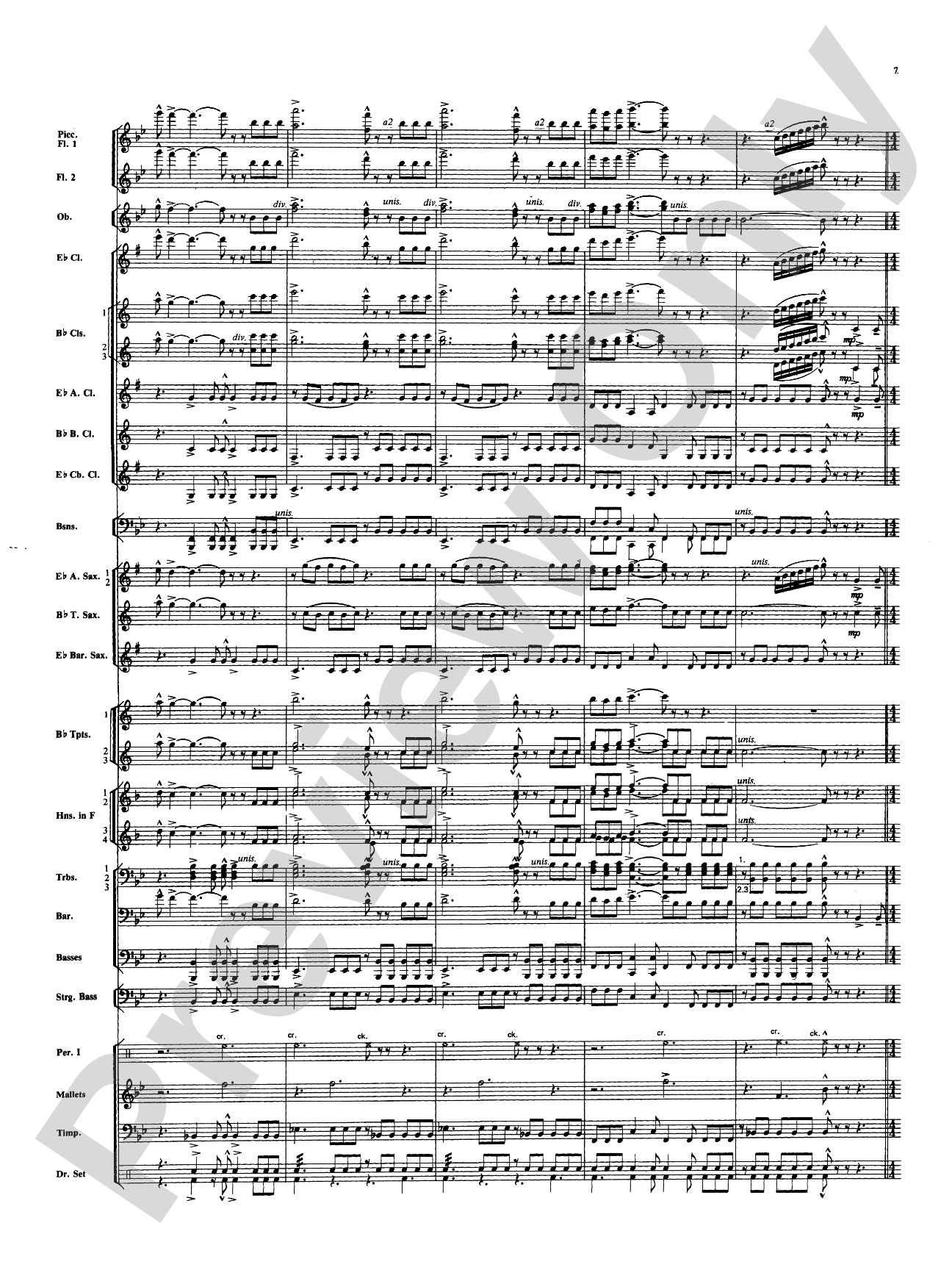 Superman: Concert Band Conductor Score & Parts